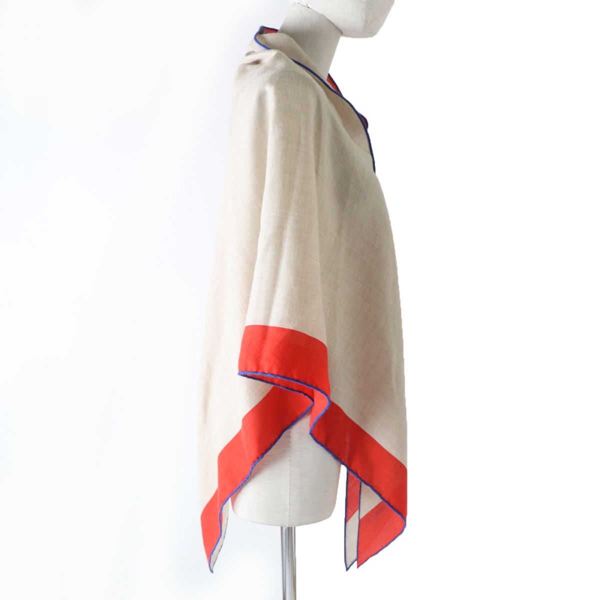 HERMES scarf cashmere multicolor