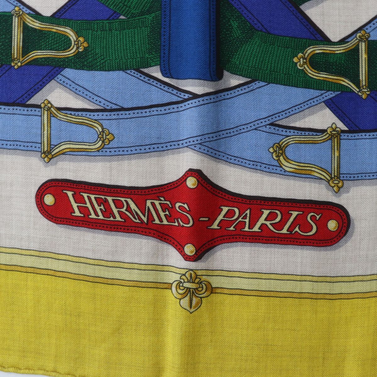 HERMES shawl Main: 70% cashmere, Main: 30% silk multicolor Women Used