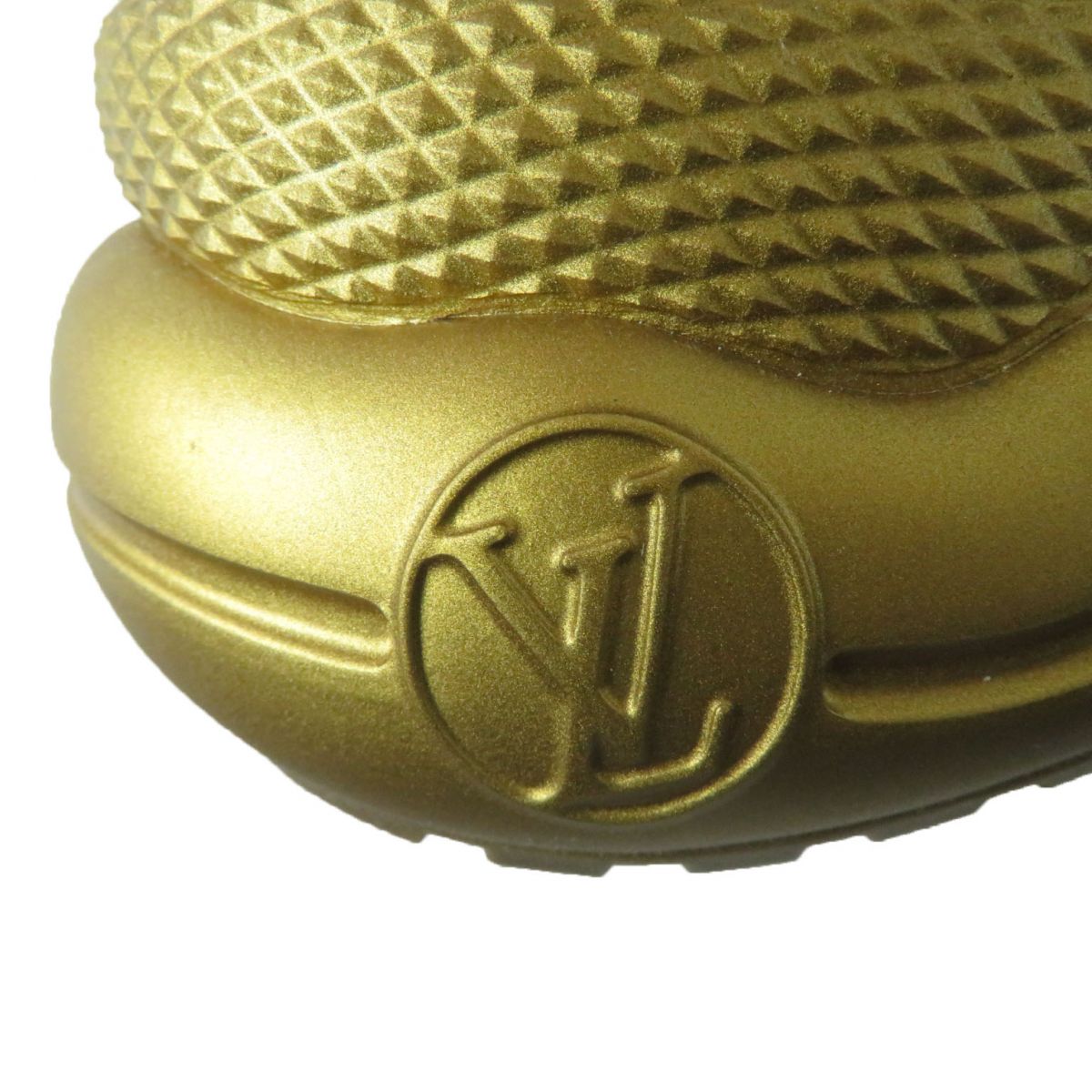 LOUIS VUITTON boots leather Brown x Gold 36