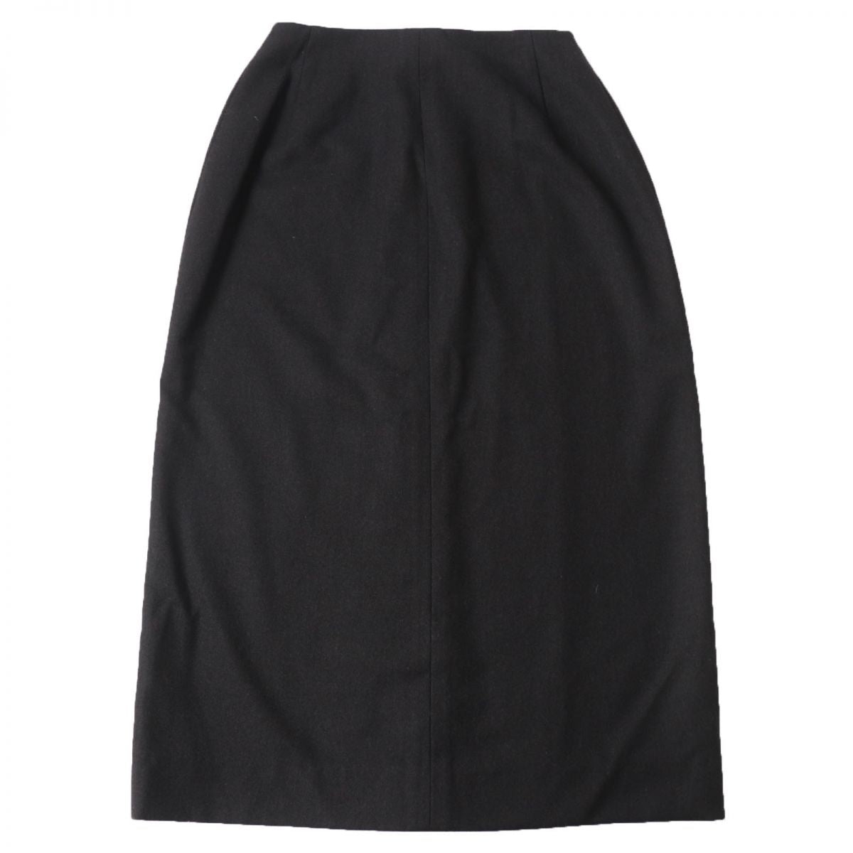 HERMES skirt Main: 97% wool, Main: 3% polyurethane, Accessories: Natural leather, Cowhide Dark brown Women 34 Used