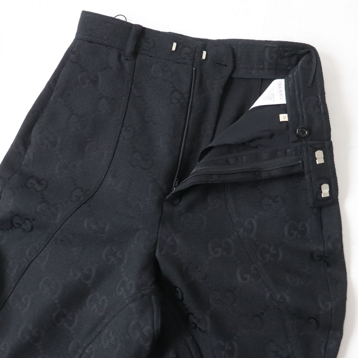 GUCCI Pants Main: 70% cotton, Main: 30% polyester black Women 36 Used