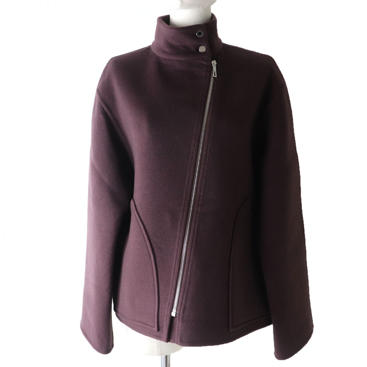 HERMES Jacket Main: 100% cashmere Brown type Women 40 Used