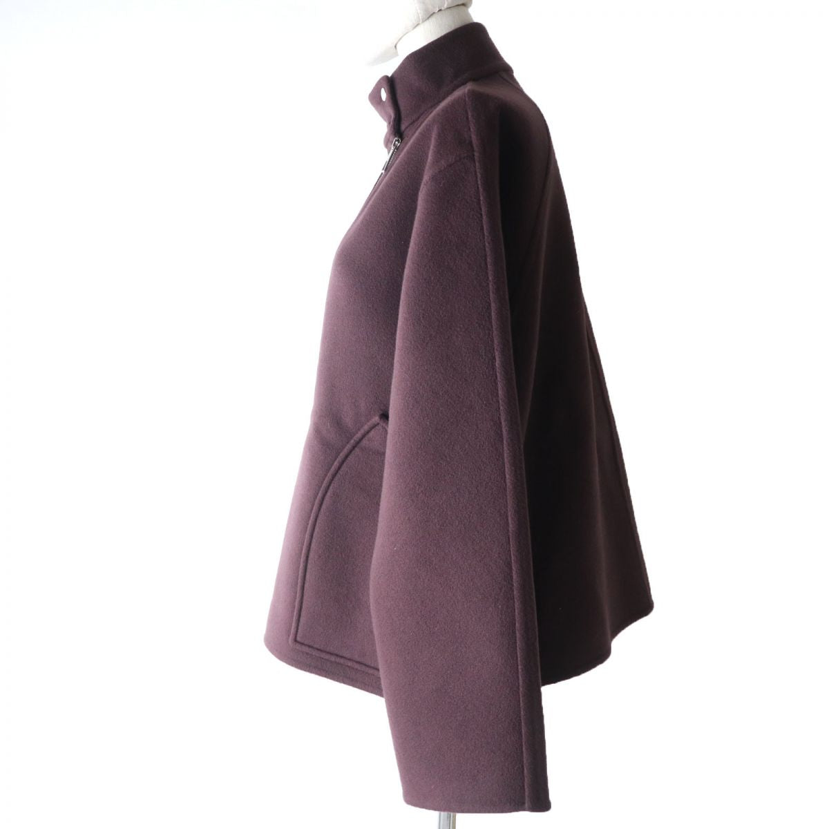 HERMES Jacket Main: 100% cashmere Brown type Women 40 Used
