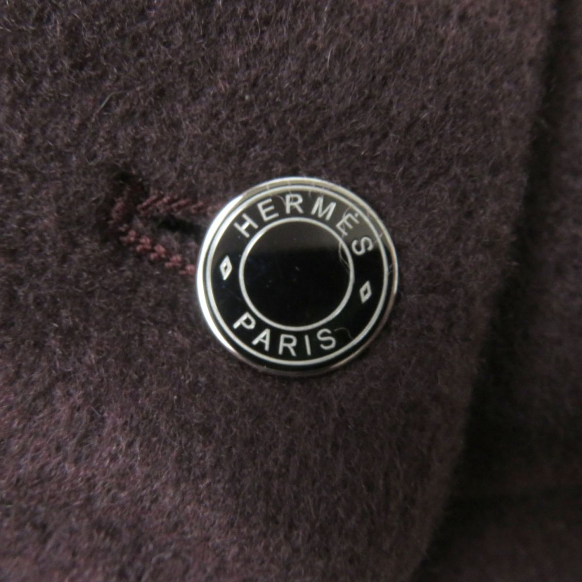 HERMES Jacket Main: 100% cashmere Brown type Women 40 Used