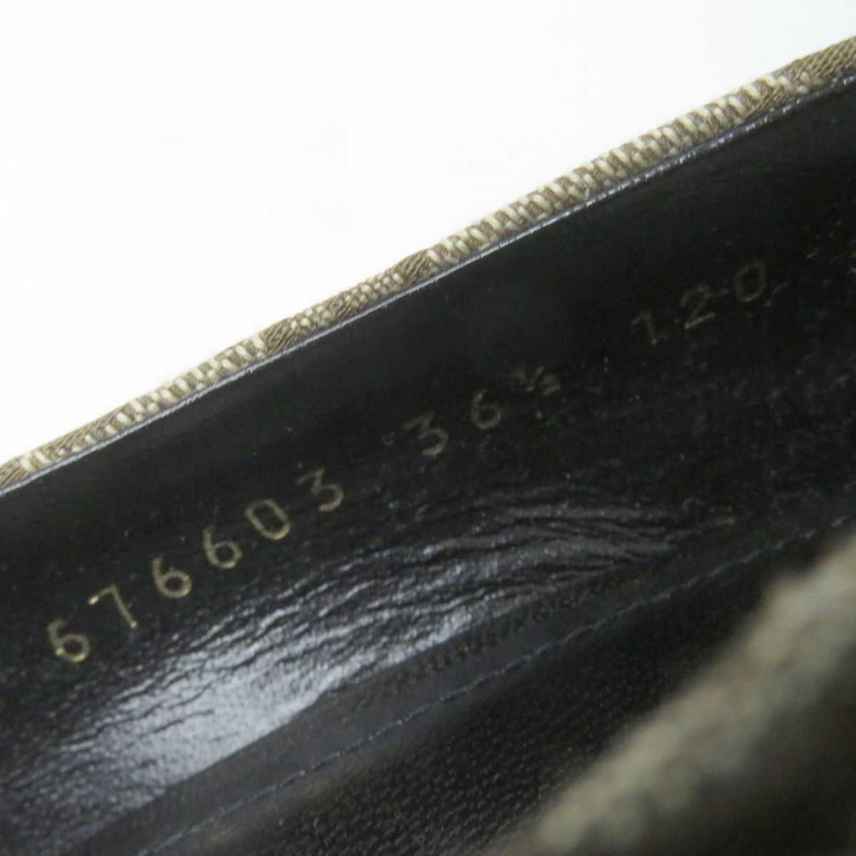 GUCCI pumps GG canvas Brown type Women 36.5 Used