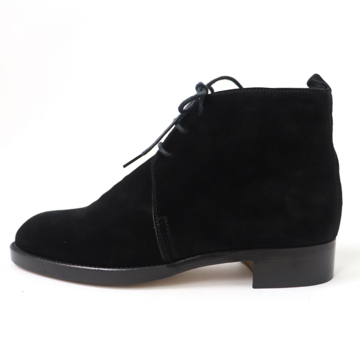 HERMES boots Suede leather black 36