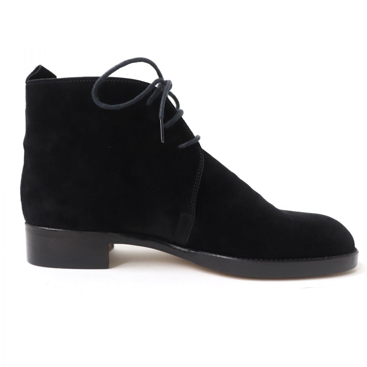 HERMES boots Suede leather black 36