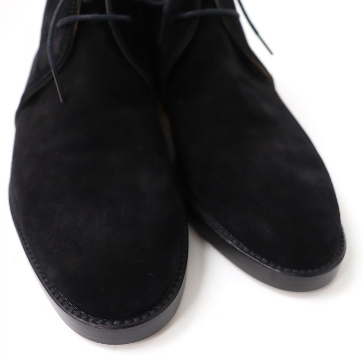 HERMES boots Suede leather black 36