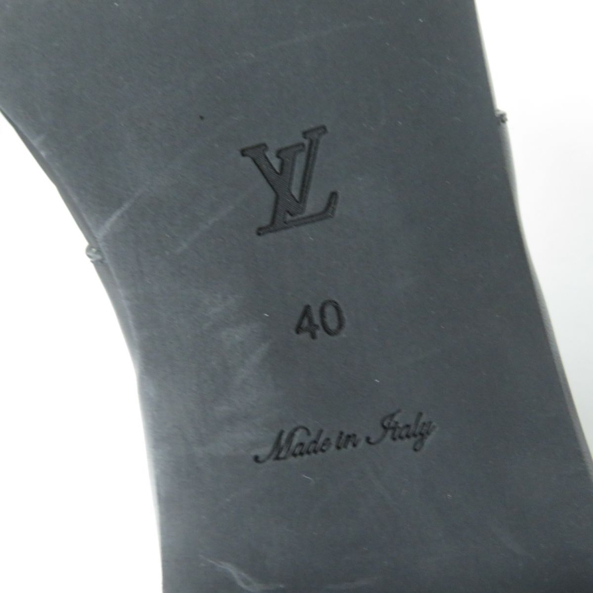 LOUIS VUITTON boots leather black Jumble Line 40