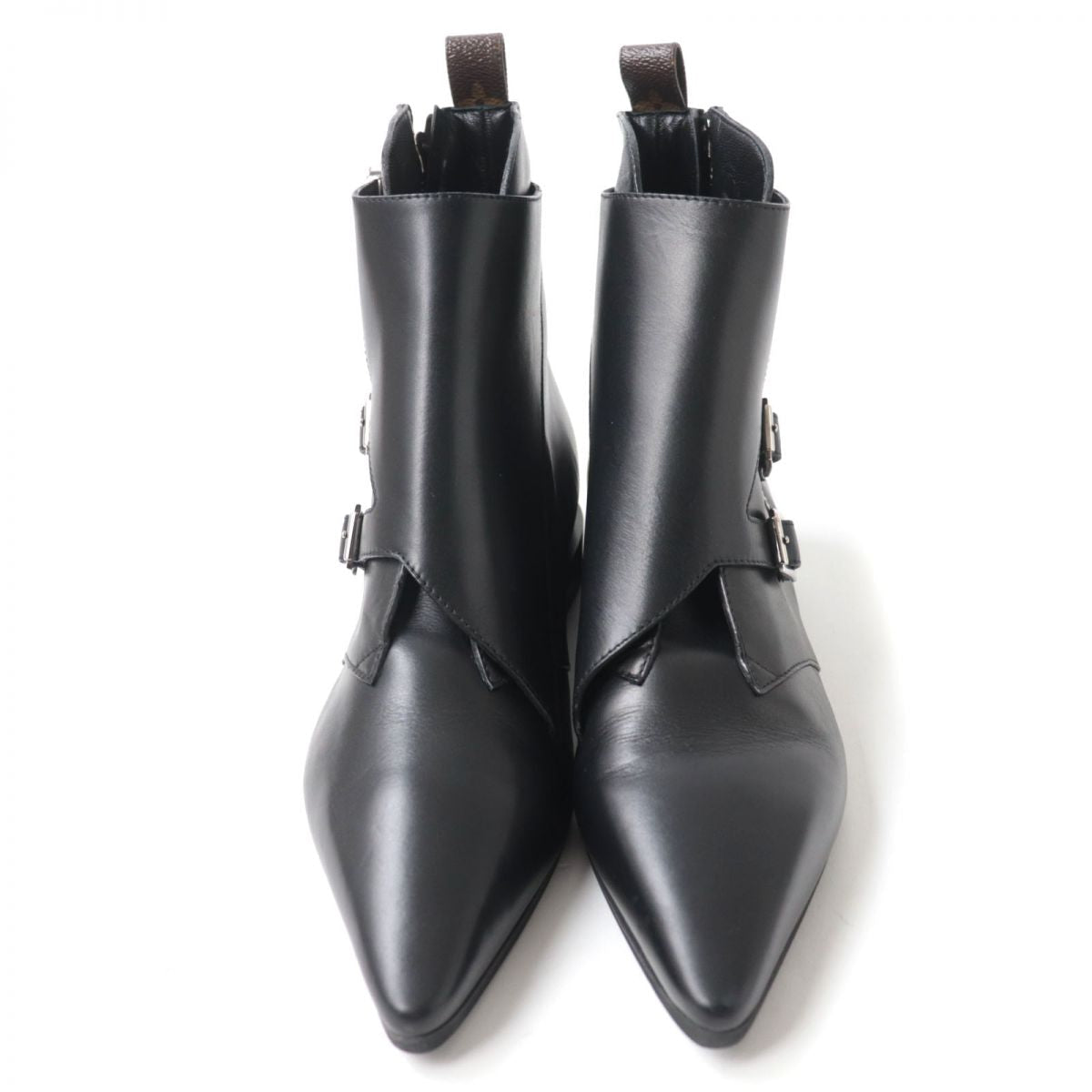 LOUIS VUITTON boots leather black Jumble Line 40