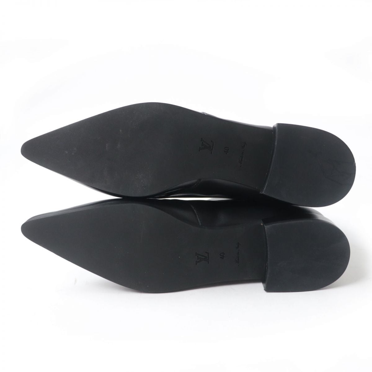 LOUIS VUITTON boots leather black Jumble Line 40