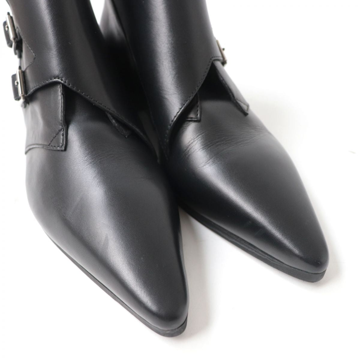 LOUIS VUITTON boots leather black Jumble Line 40