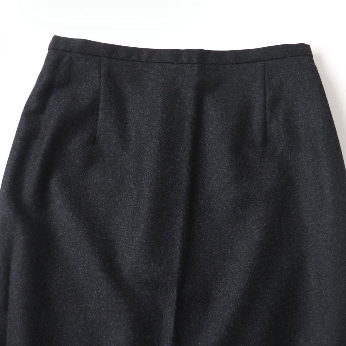 HERMES skirt Outer: 90% wool, Outer: 10% cashmere, Lining: 100% silk Black type Women 34 Used