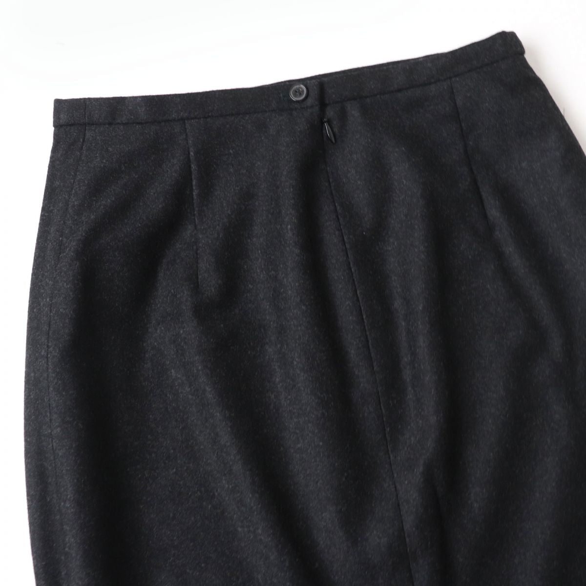 HERMES skirt Outer: 90% wool, Outer: 10% cashmere, Lining: 100% silk Black type Women 34 Used