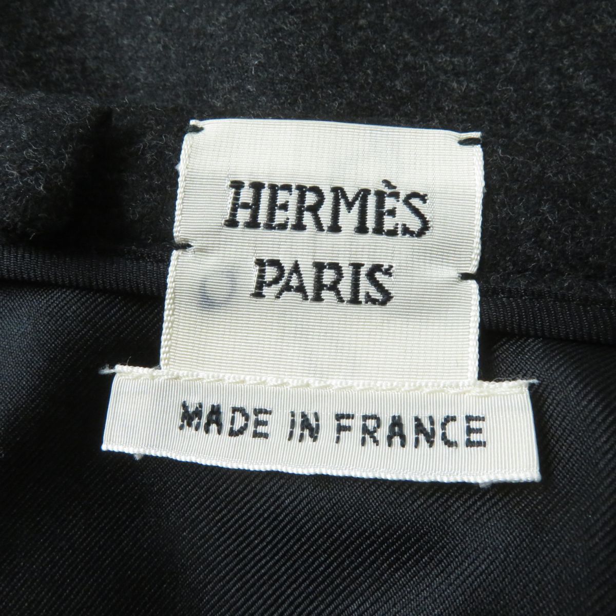 HERMES skirt Outer: 90% wool, Outer: 10% cashmere, Lining: 100% silk Black type Women 34 Used
