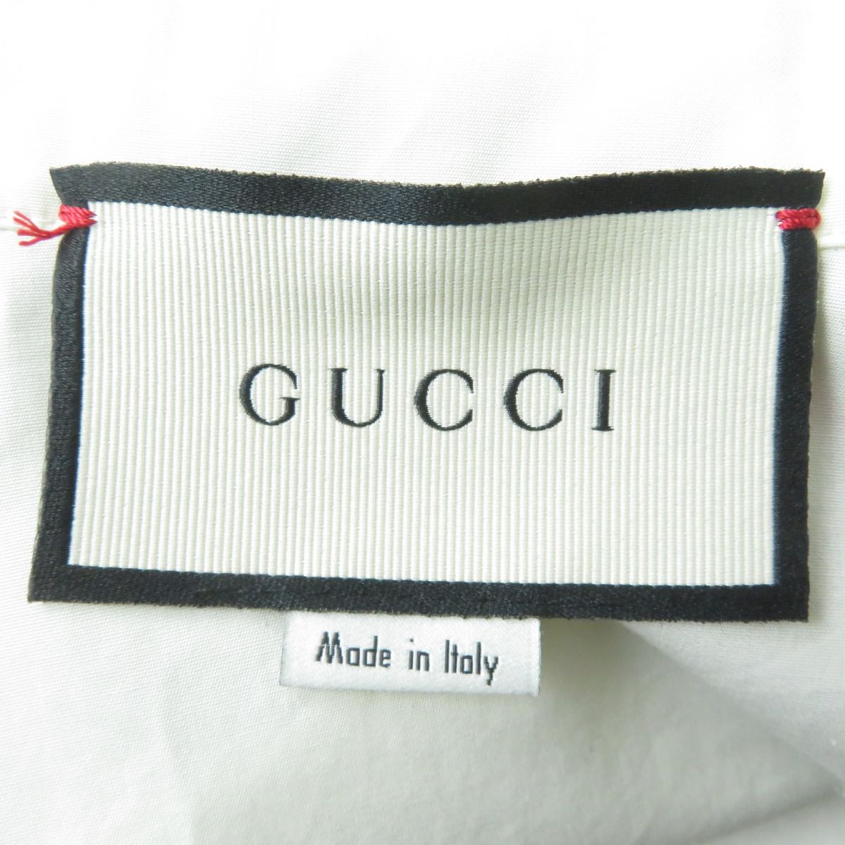 GUCCI blouse Outer: 100% cotton, part: 60% rayon, part: 40% cotton Ivory Women 38 Used