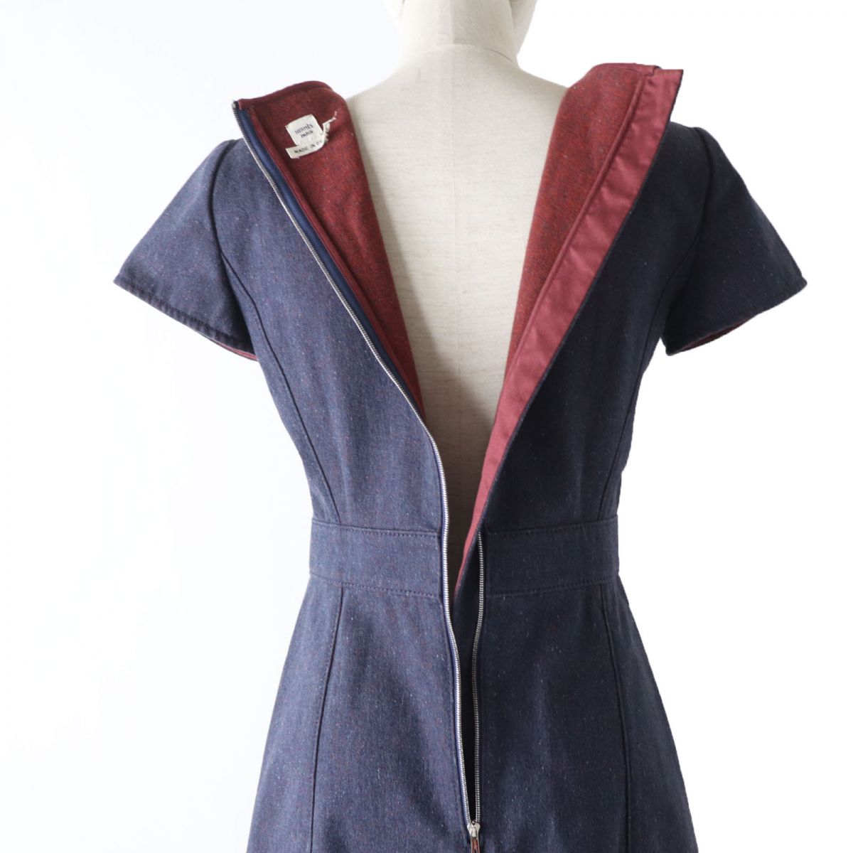 HERMES one piece cotton Purple type 34