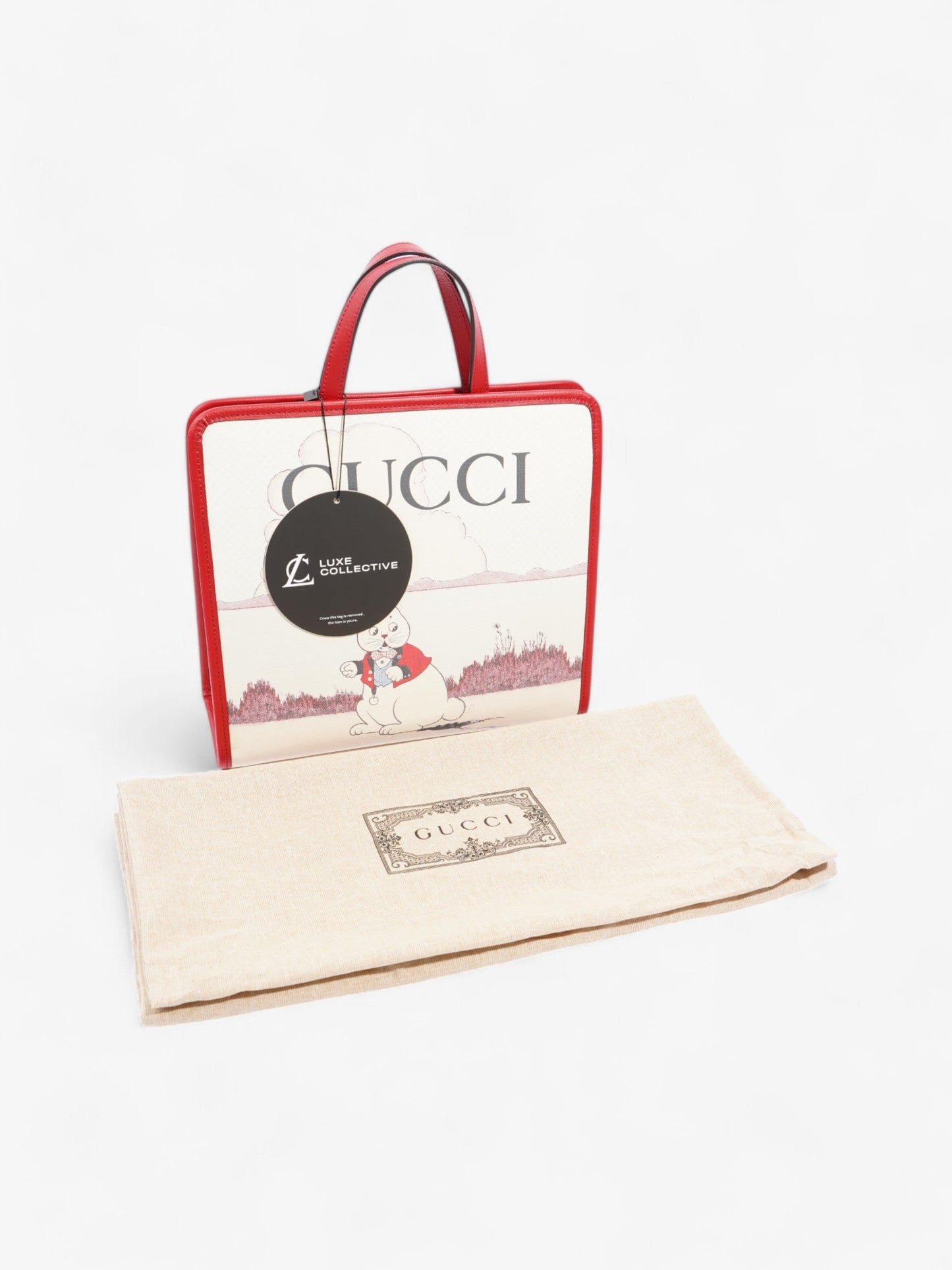 Gucci x Peter Rabbit Tote Bag Red / Multicoloured Canvas