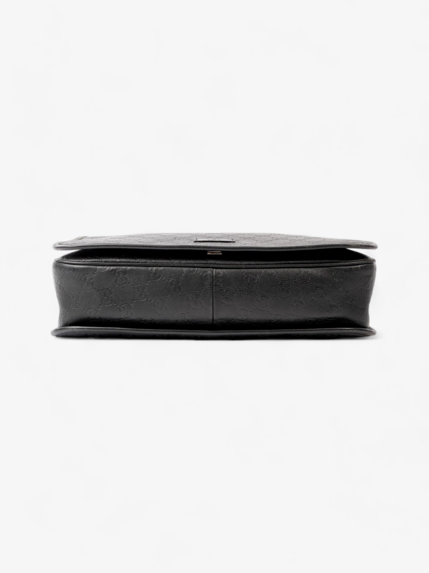 Gucci Flap Messenger Black Leather