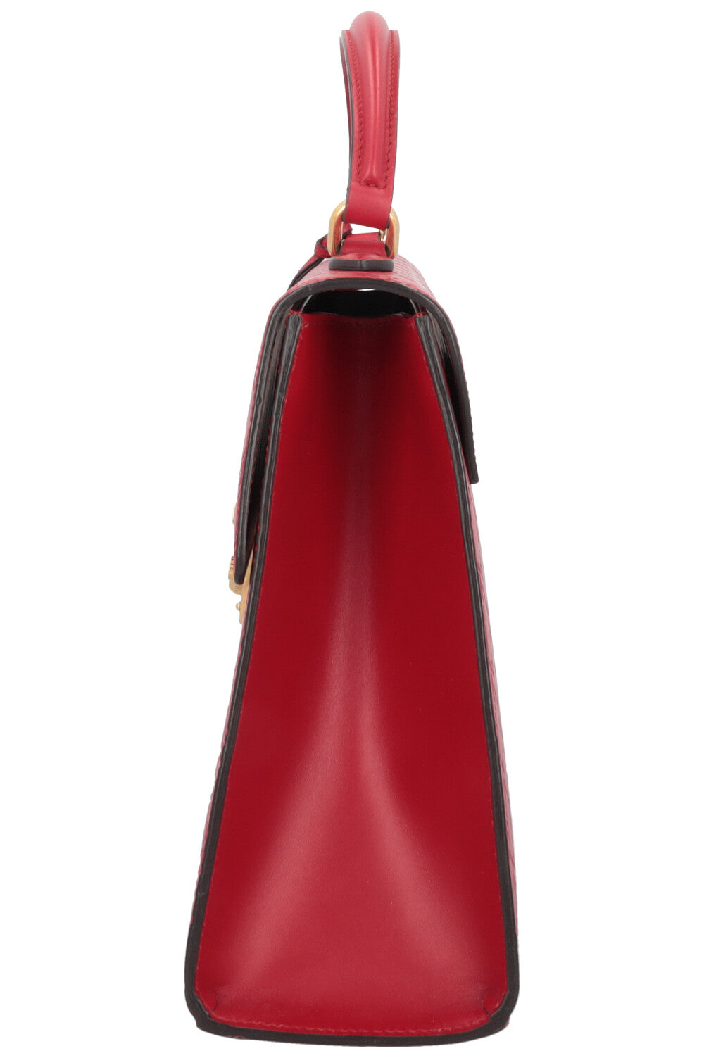 GUCCI GG Supreme Bag Leather Red