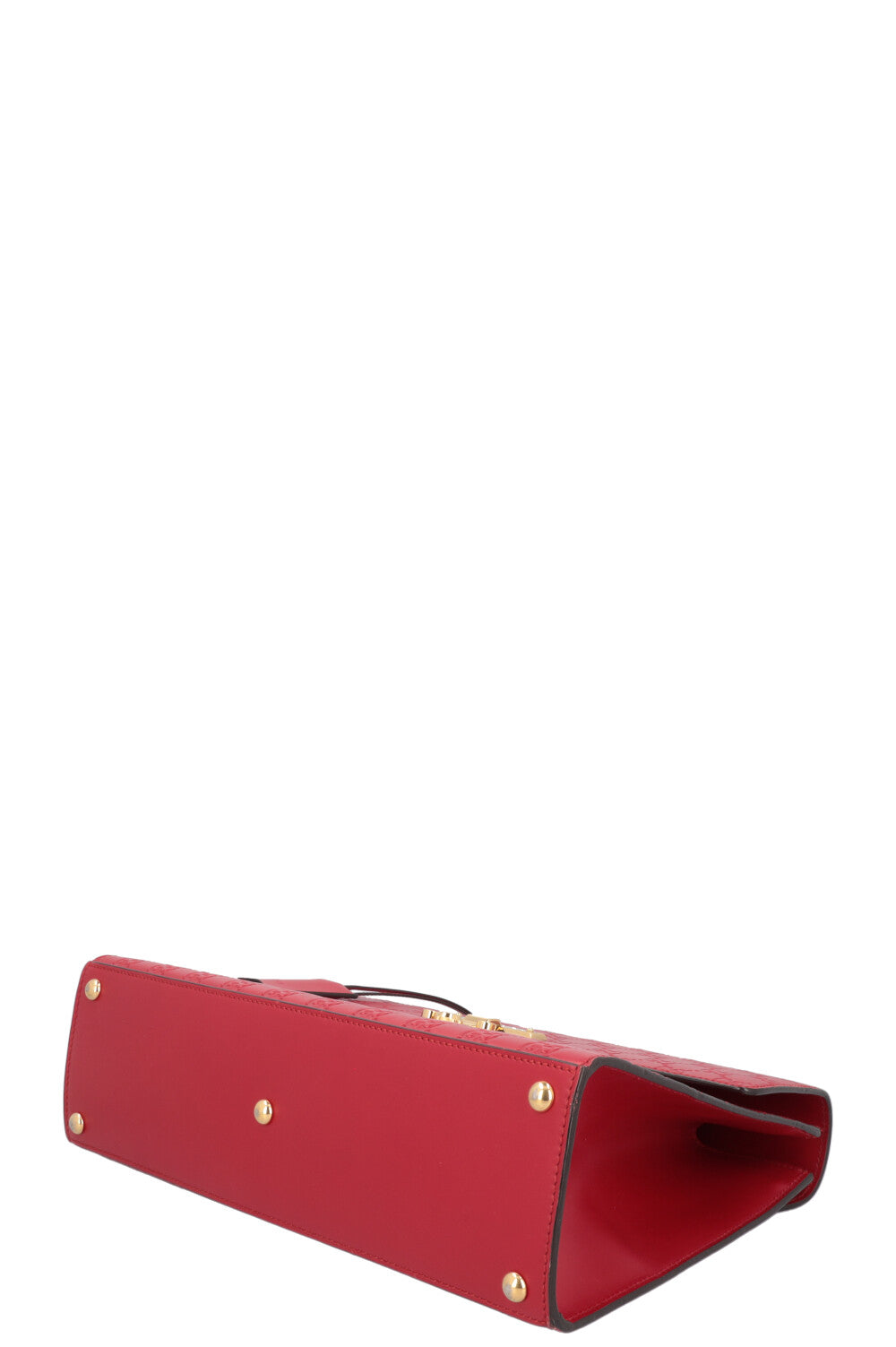 GUCCI GG Supreme Bag Leather Red