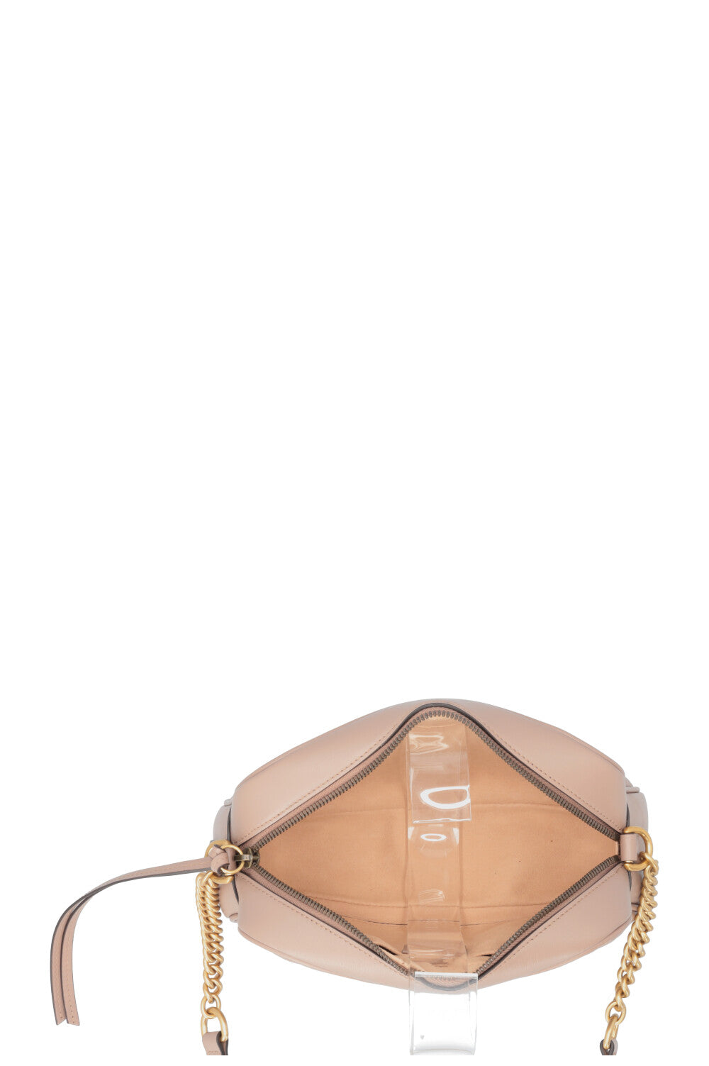 GUCCI Small Marmont Quilted Crossbody Bag Nude