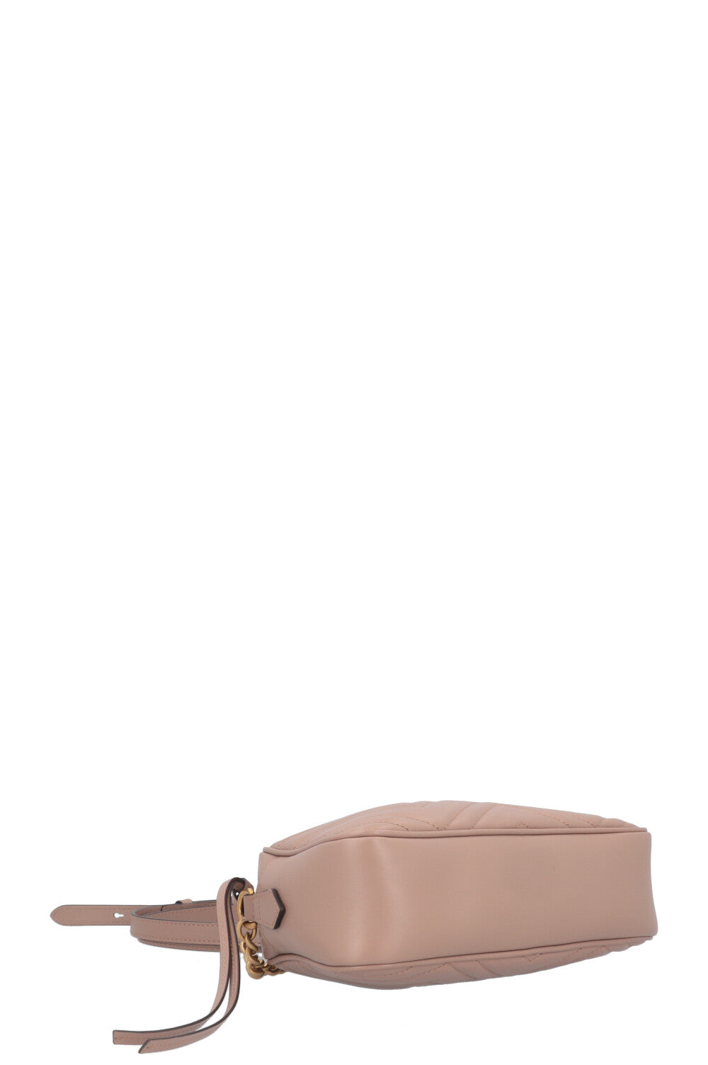 GUCCI Small Marmont Quilted Crossbody Bag Nude
