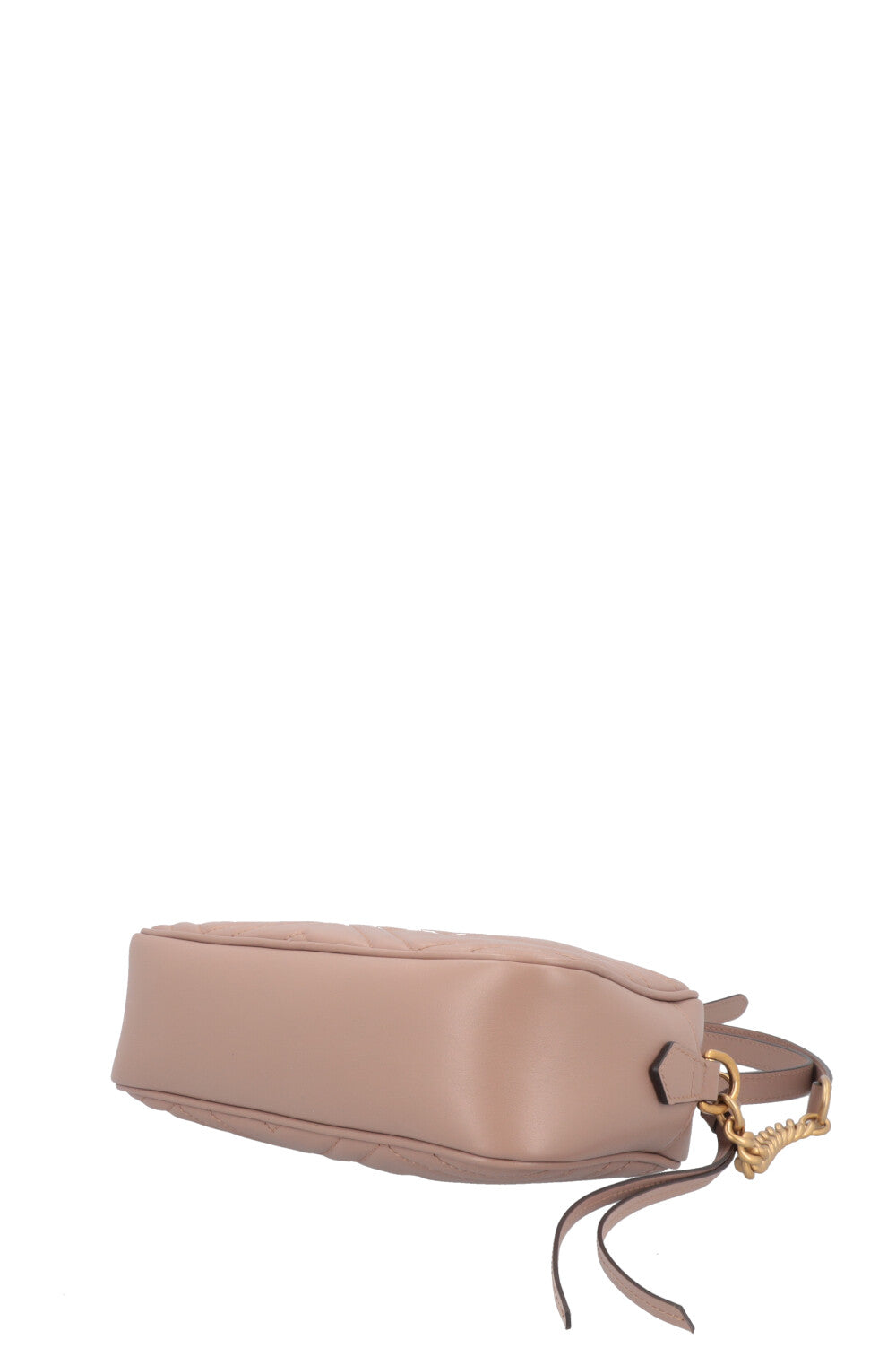 GUCCI Small Marmont Quilted Crossbody Bag Nude