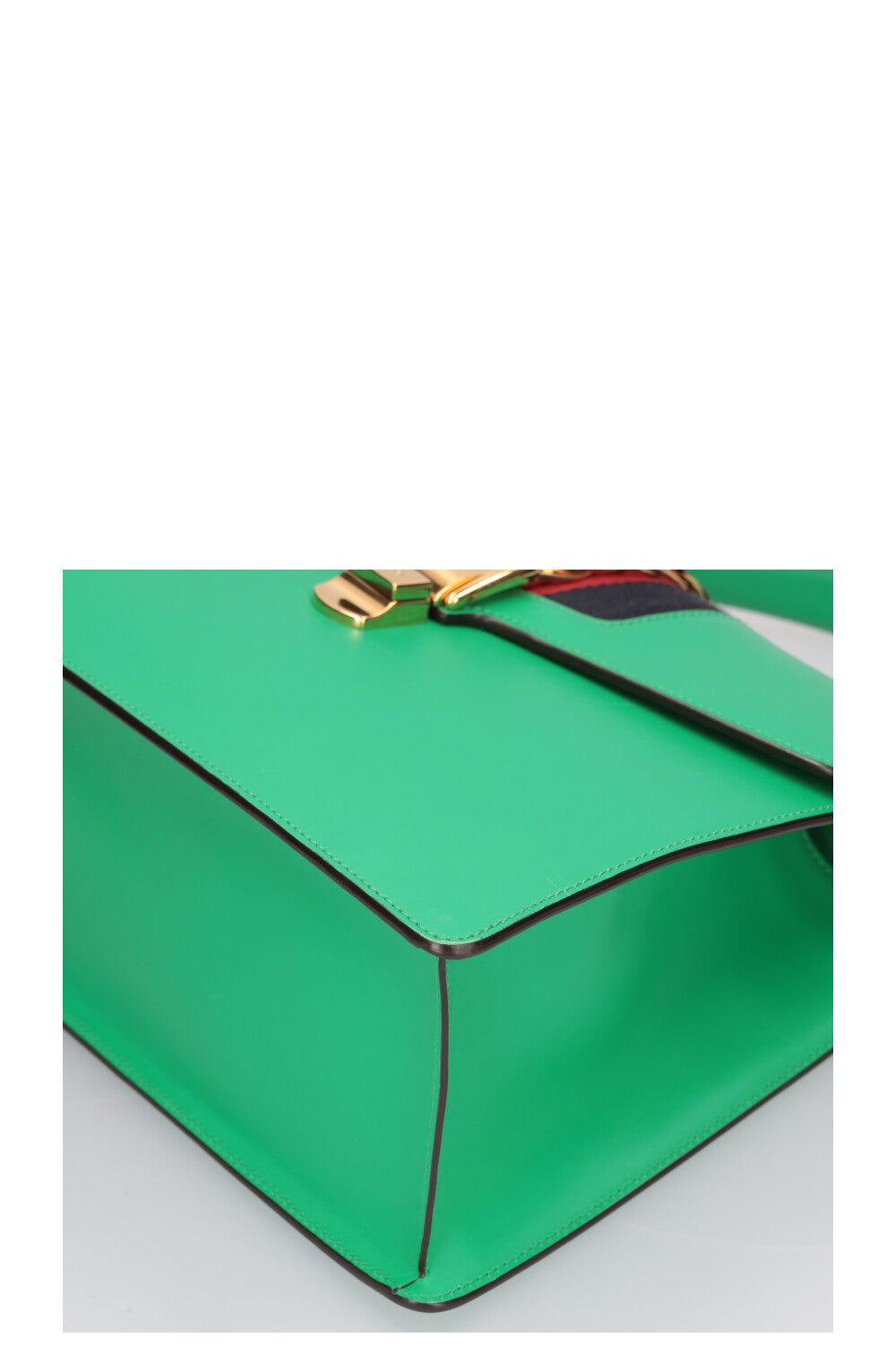 GUCCI Medium Sylvie Top Handle Bag Green