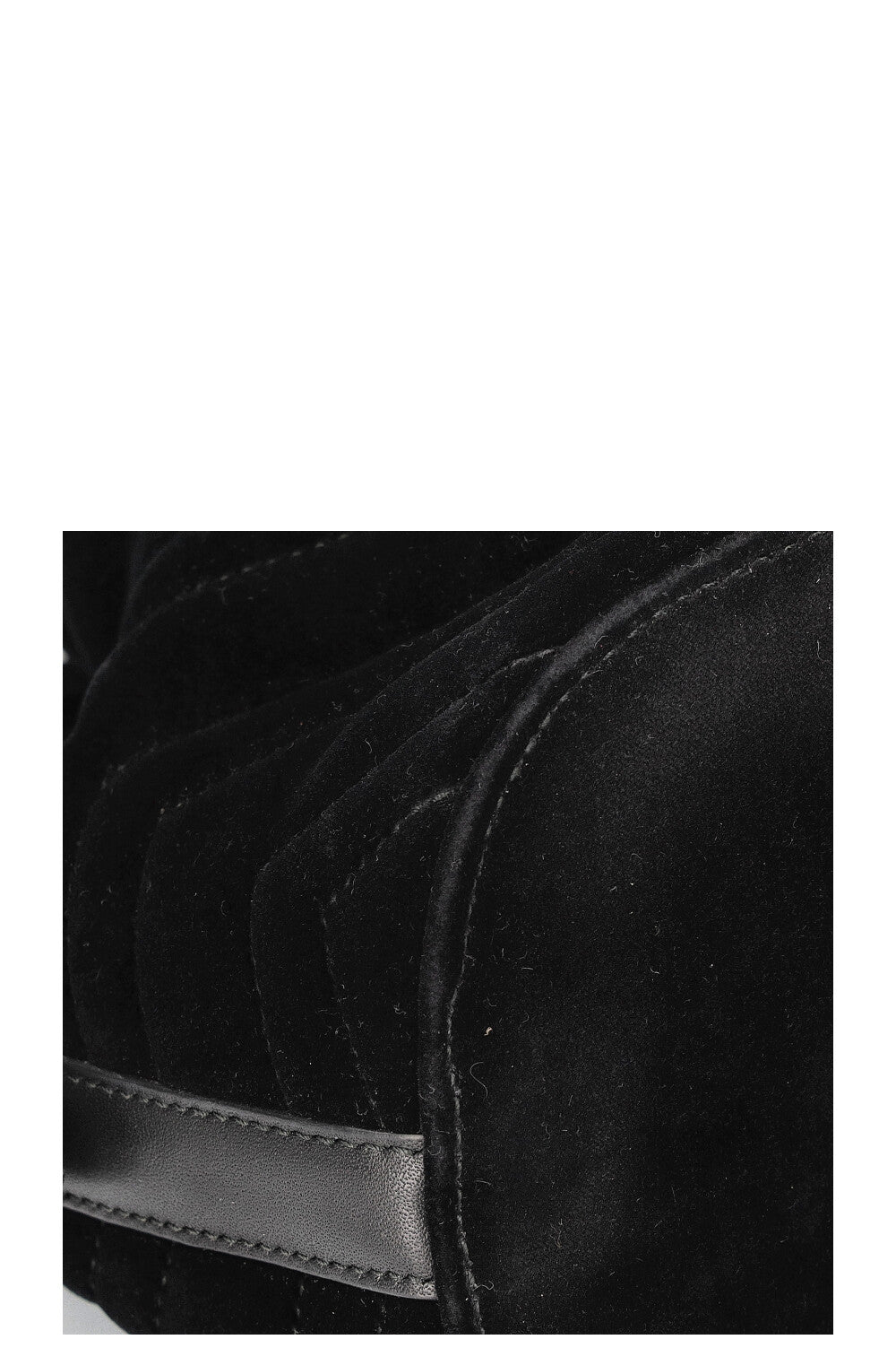 GUCCI Marmont Bucket Bag Velvet Black