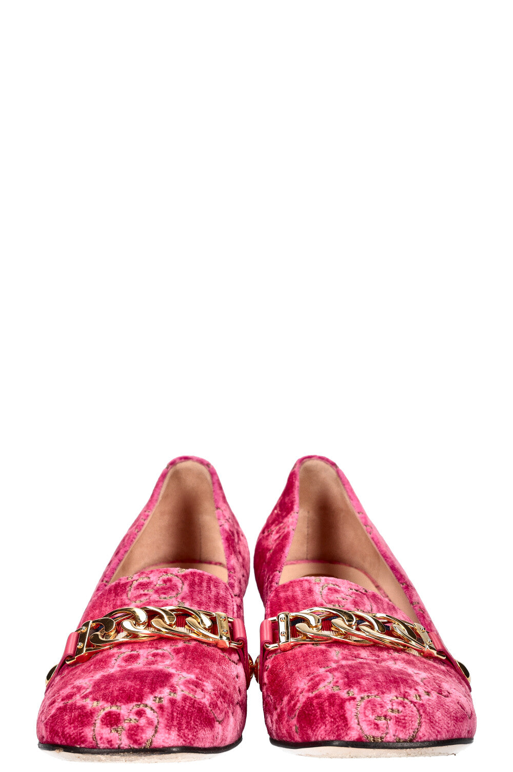 GUCCI Sylvie Heels Velvet Pink