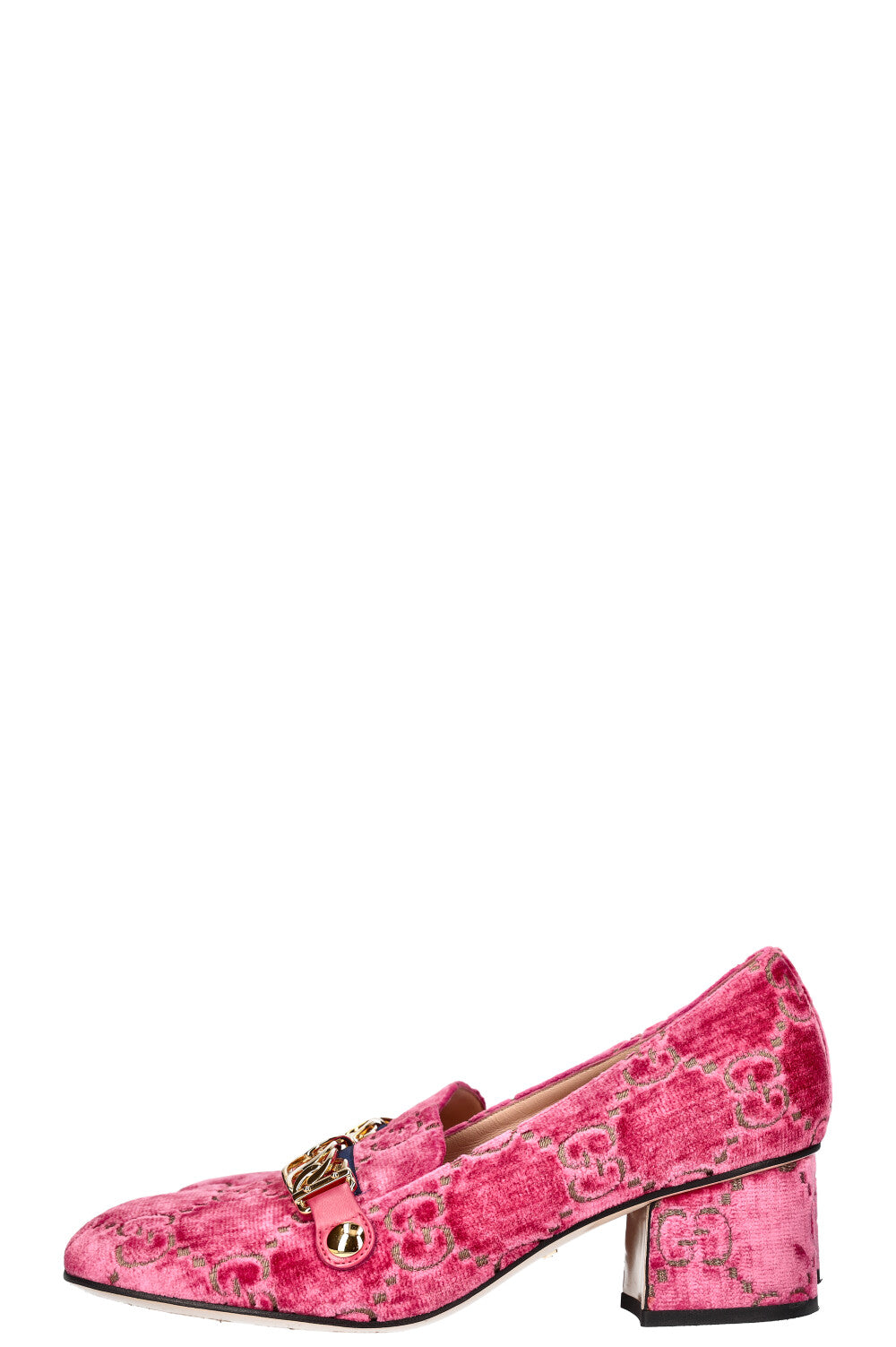 GUCCI Sylvie Heels Velvet Pink