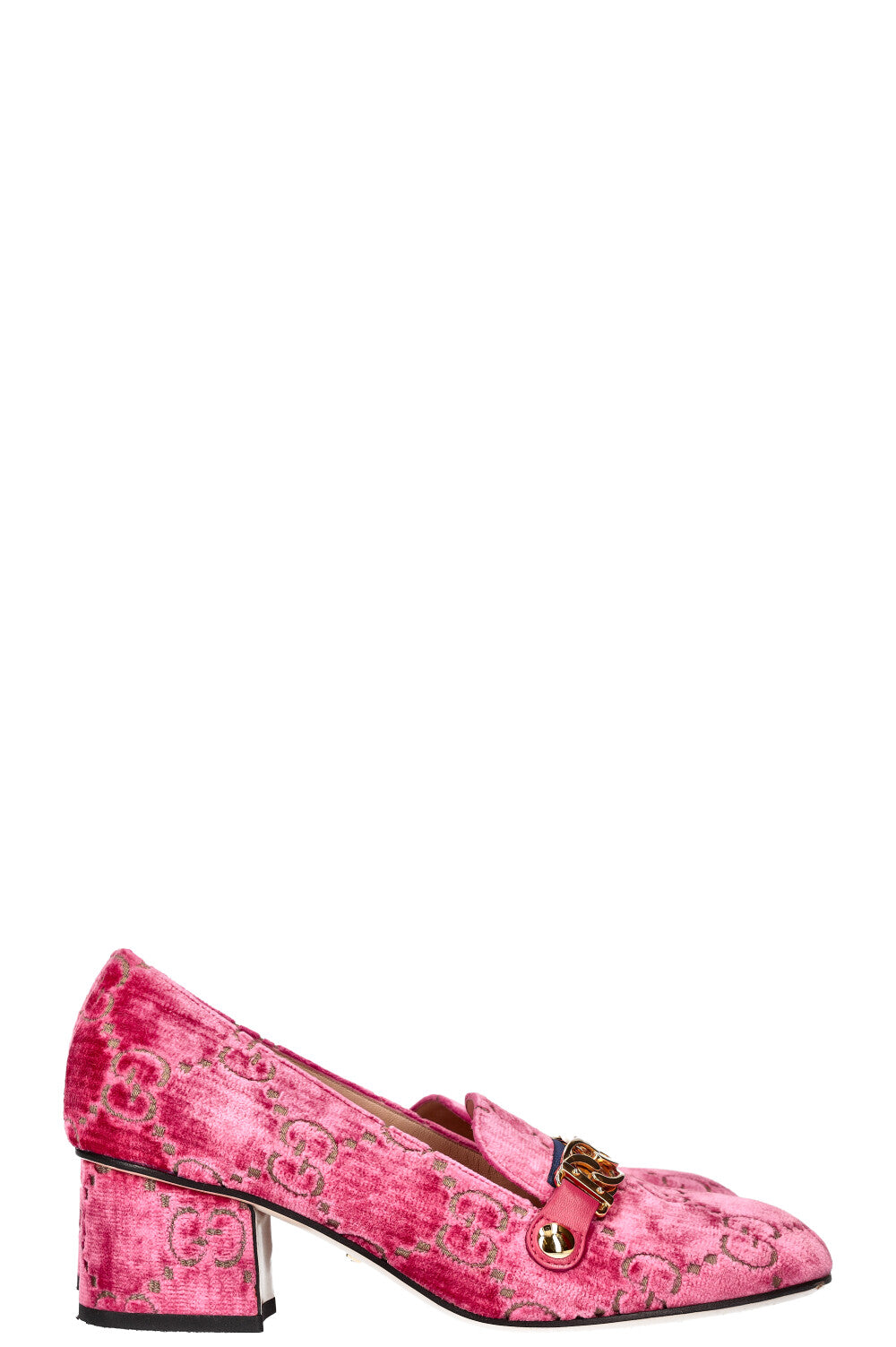 GUCCI Sylvie Heels Velvet Pink