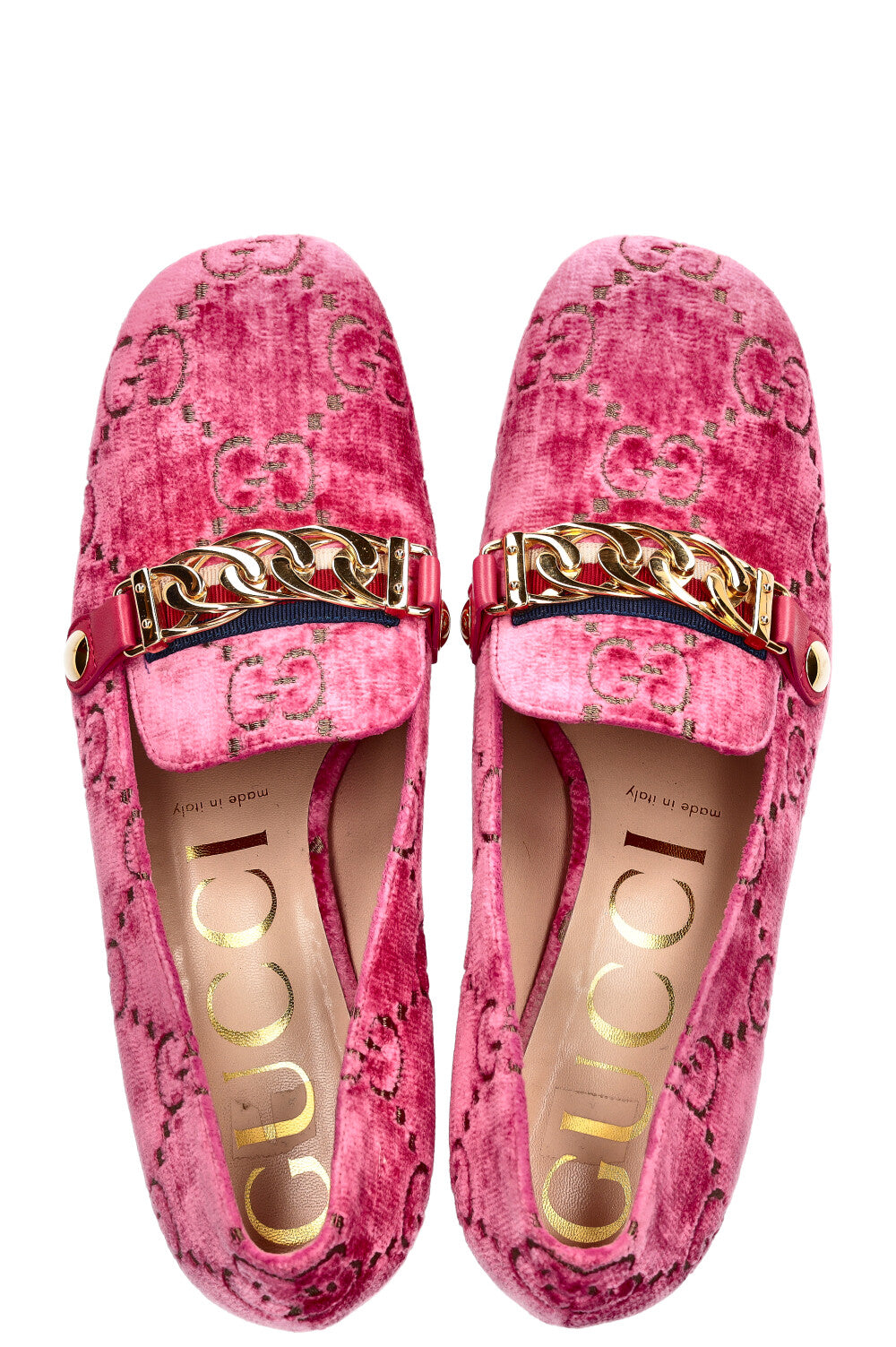 GUCCI Sylvie Heels Velvet Pink