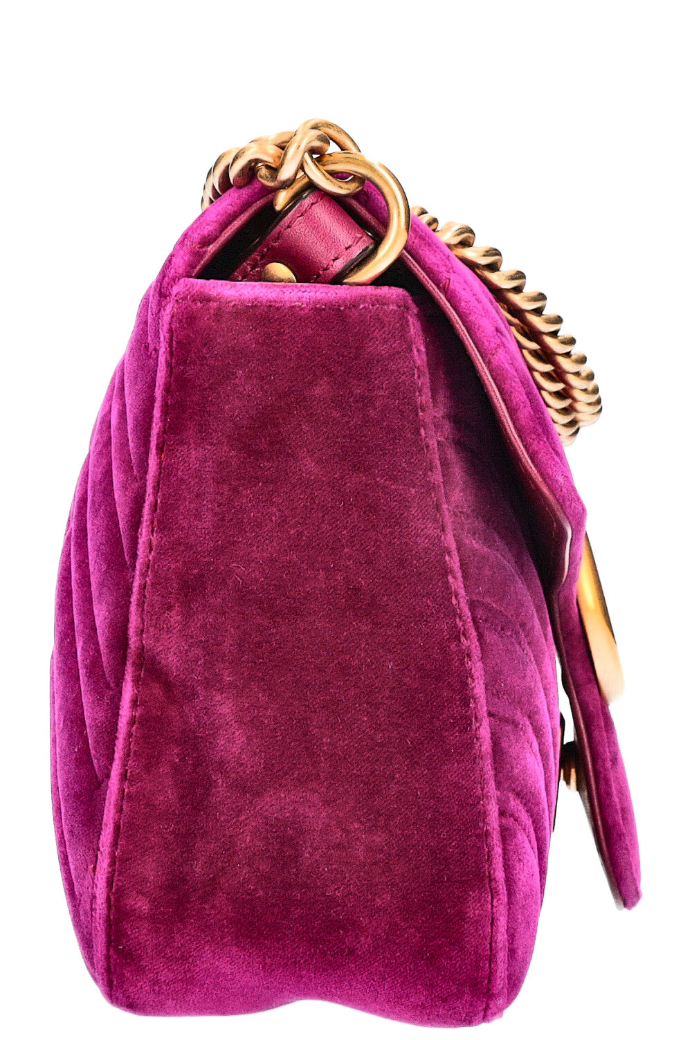 GUCCI Marmont Velvet Fuchsia