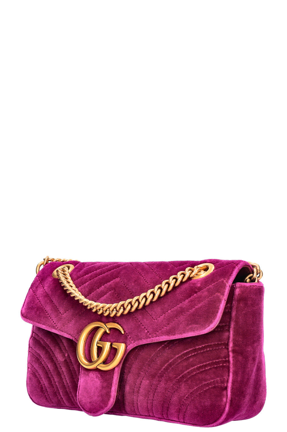 GUCCI Marmont Velvet Fuchsia
