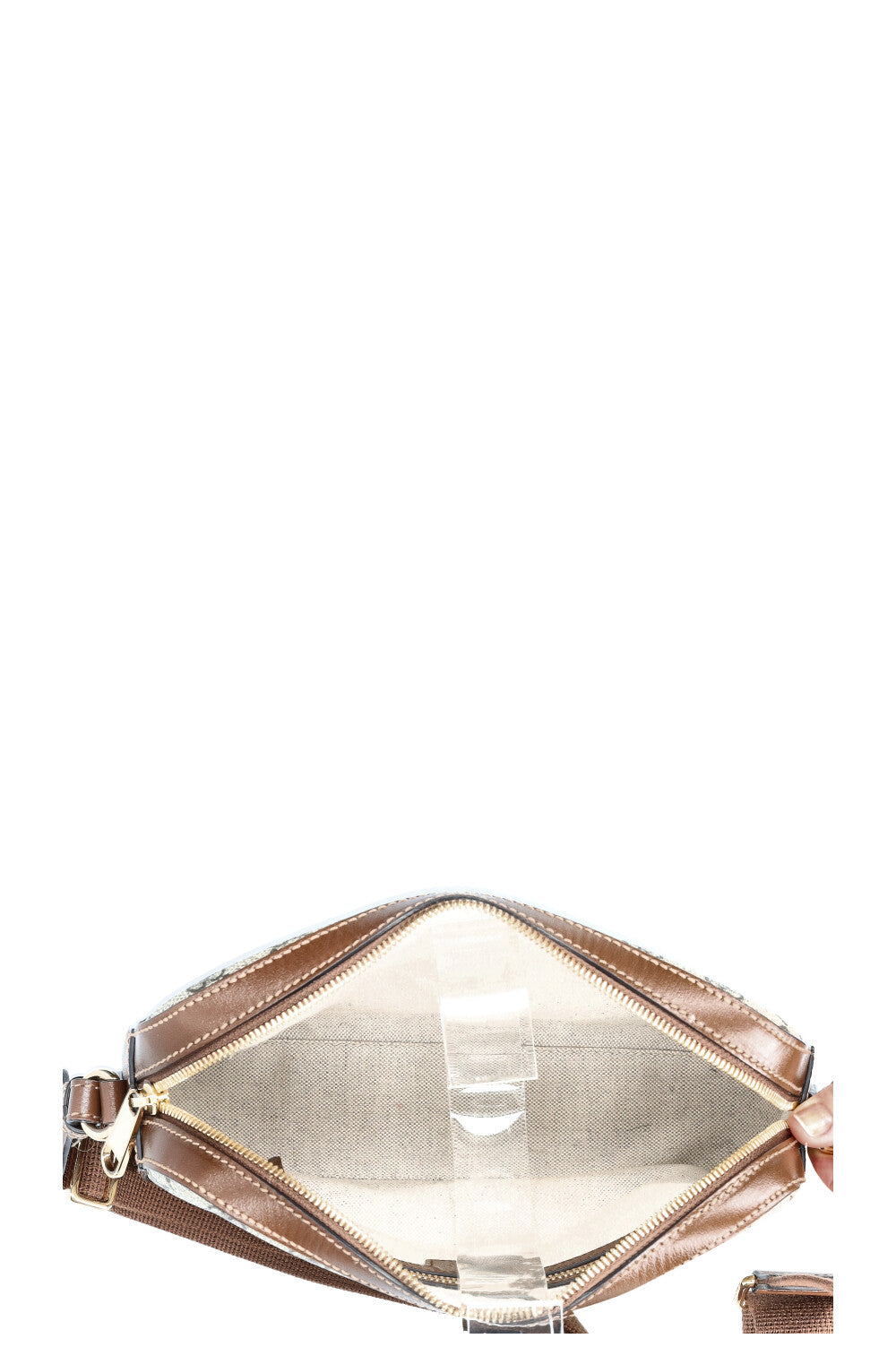 GUCCI Messenger Bag Supreme Canvas Brown