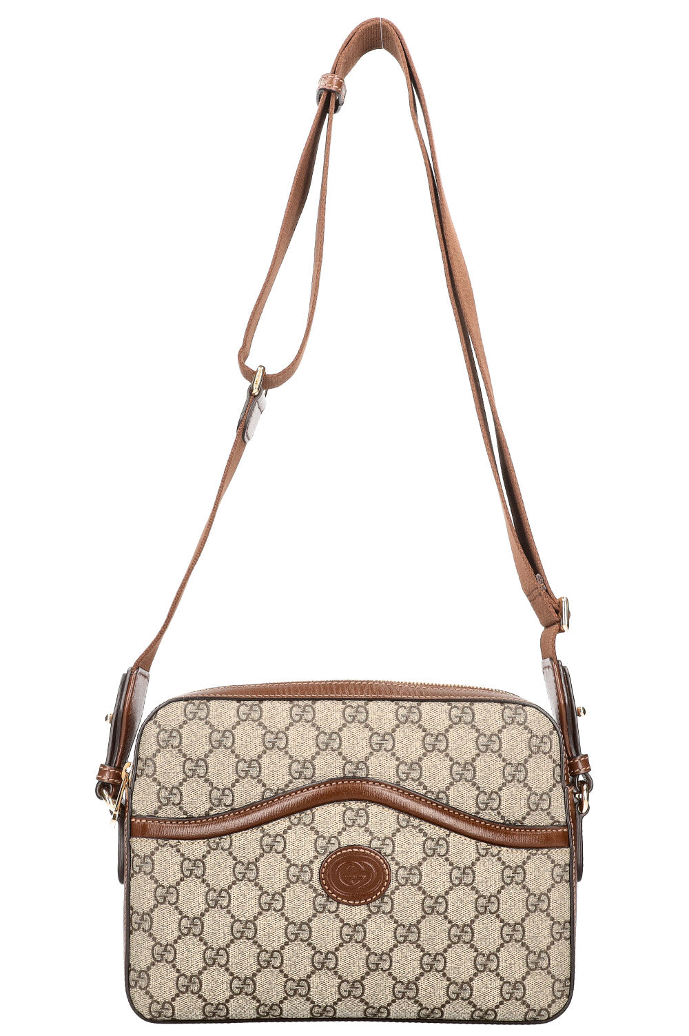 GUCCI Messenger Bag Supreme Canvas Brown