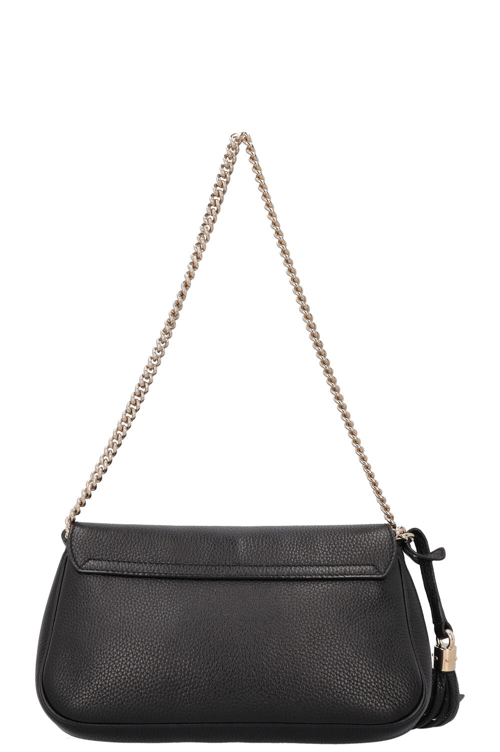 GUCCI Soho Flap Bag Leather Black