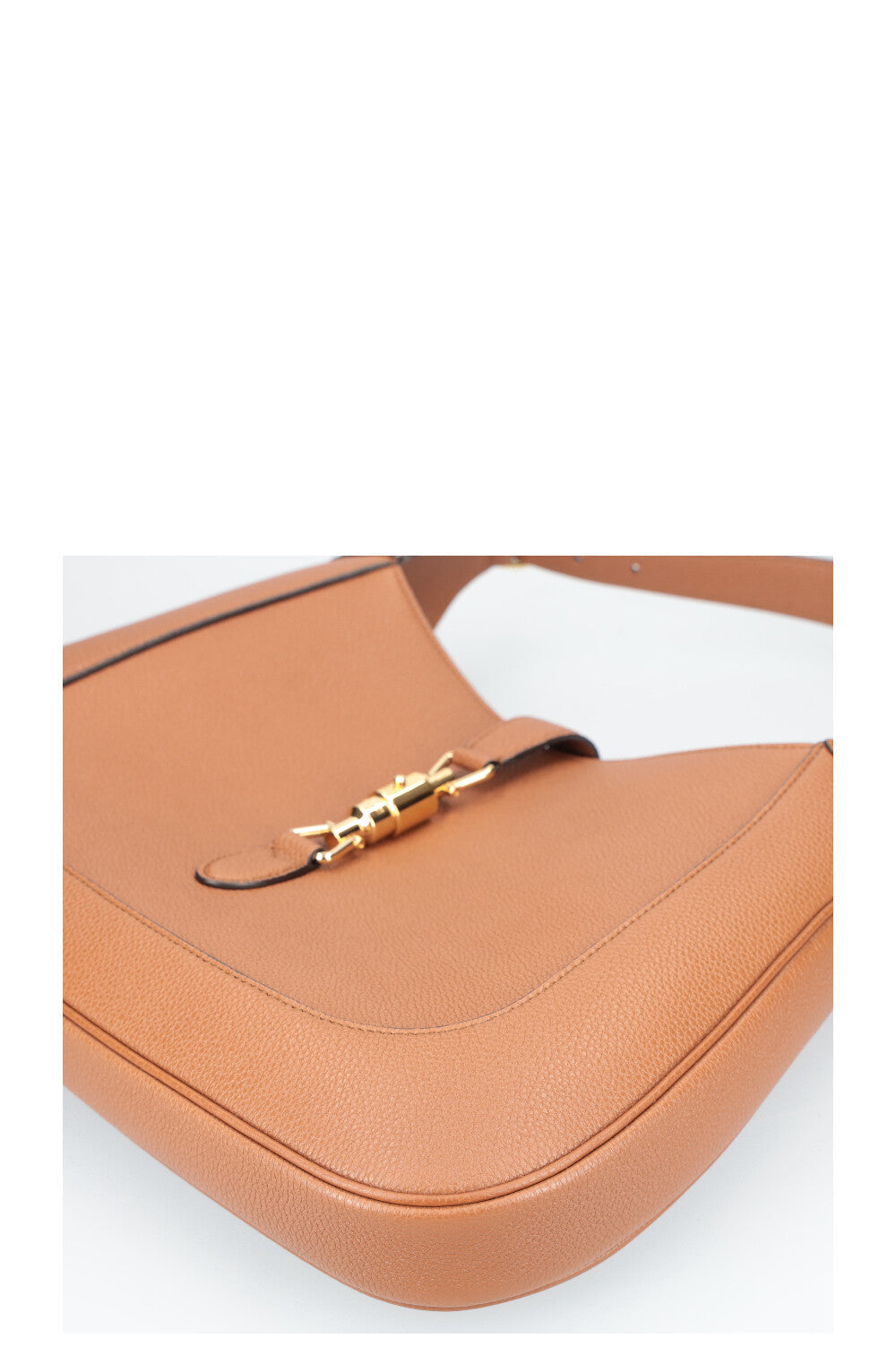 GUCCI Jackie 1961 Hobo Bag Graind Leather Brown