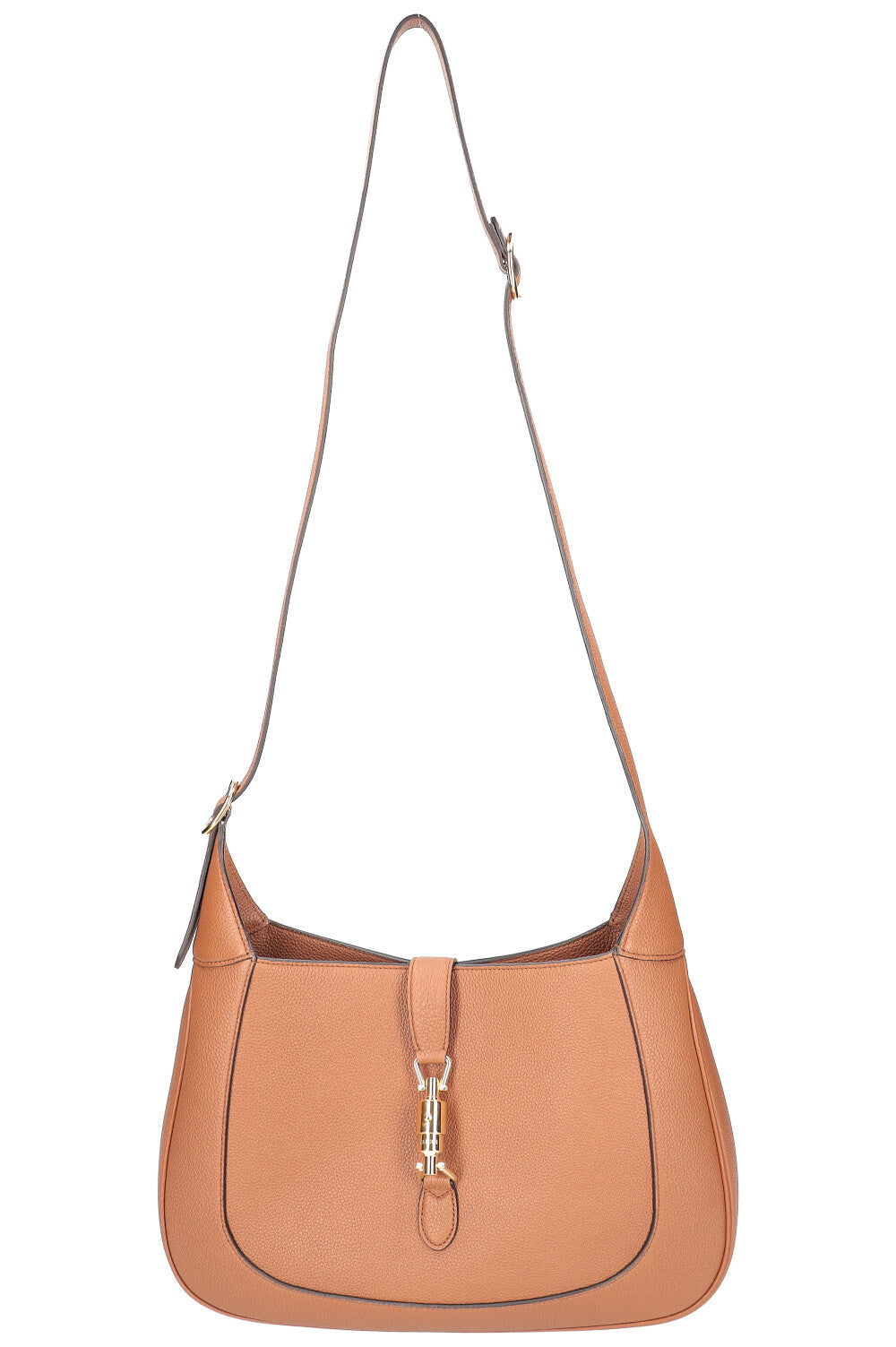 GUCCI Jackie 1961 Hobo Bag Graind Leather Brown