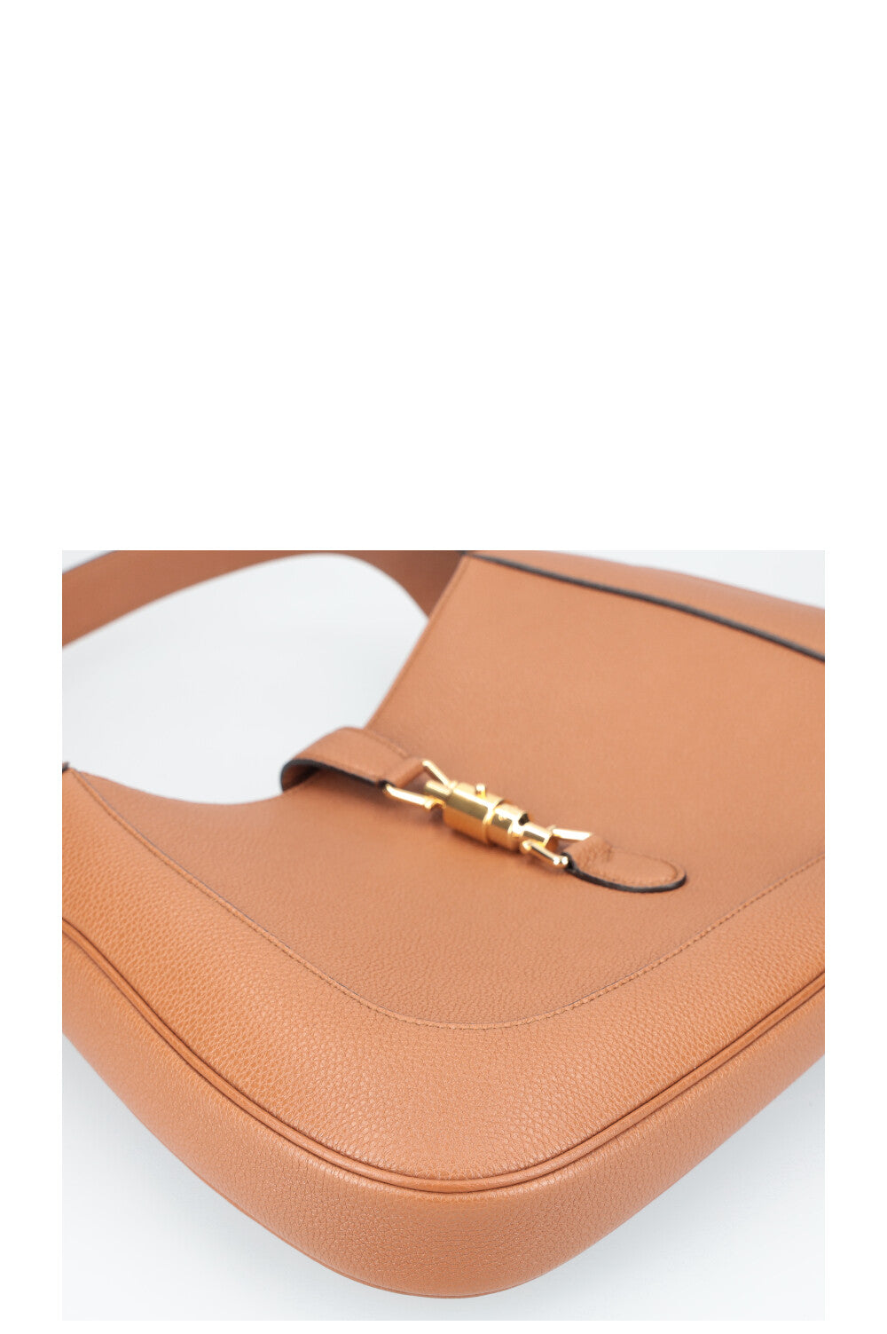 GUCCI Jackie 1961 Hobo Bag Graind Leather Brown