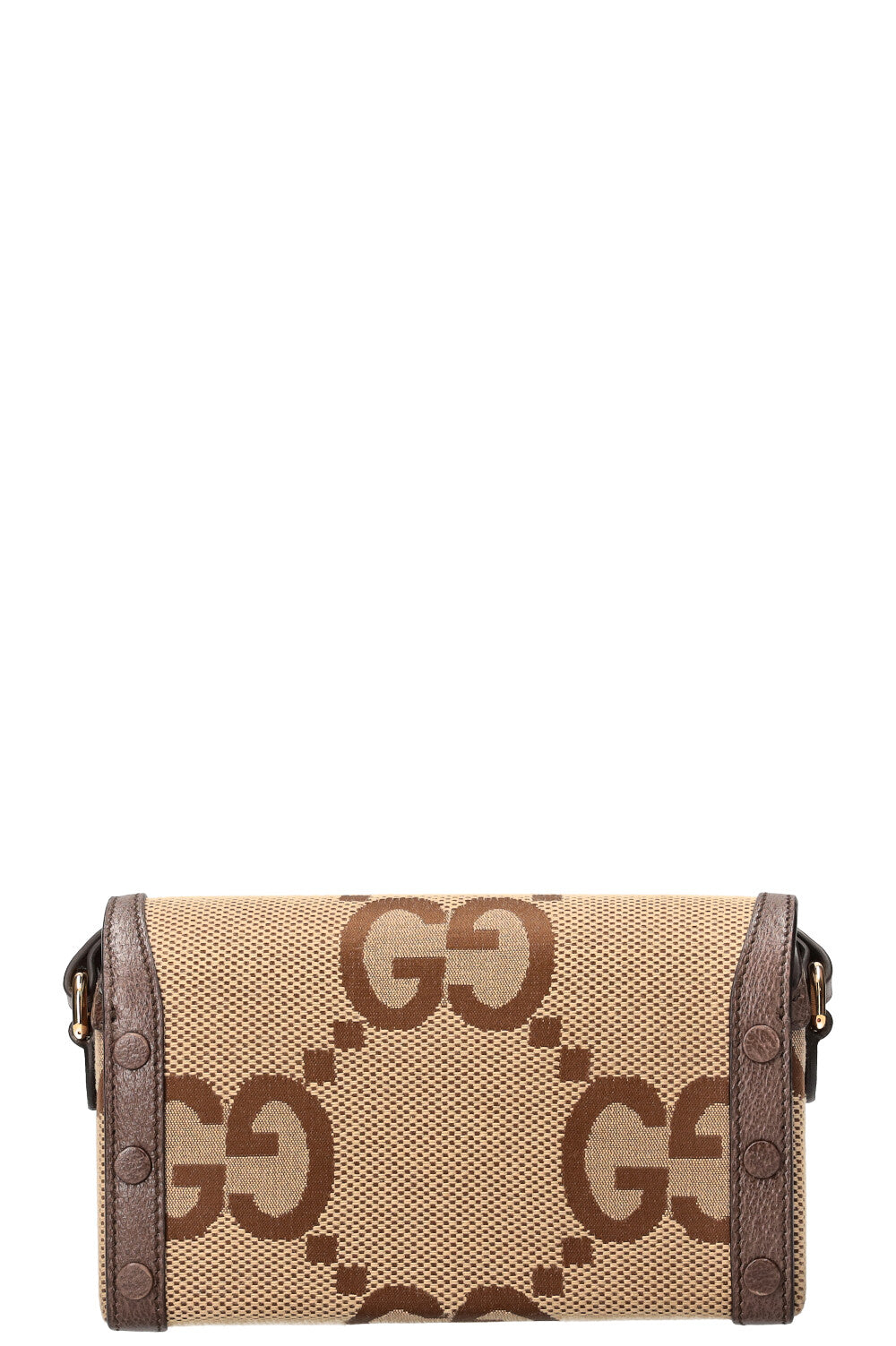 GUCCI Horsebit Crossbody Bag Giant GG Canvas