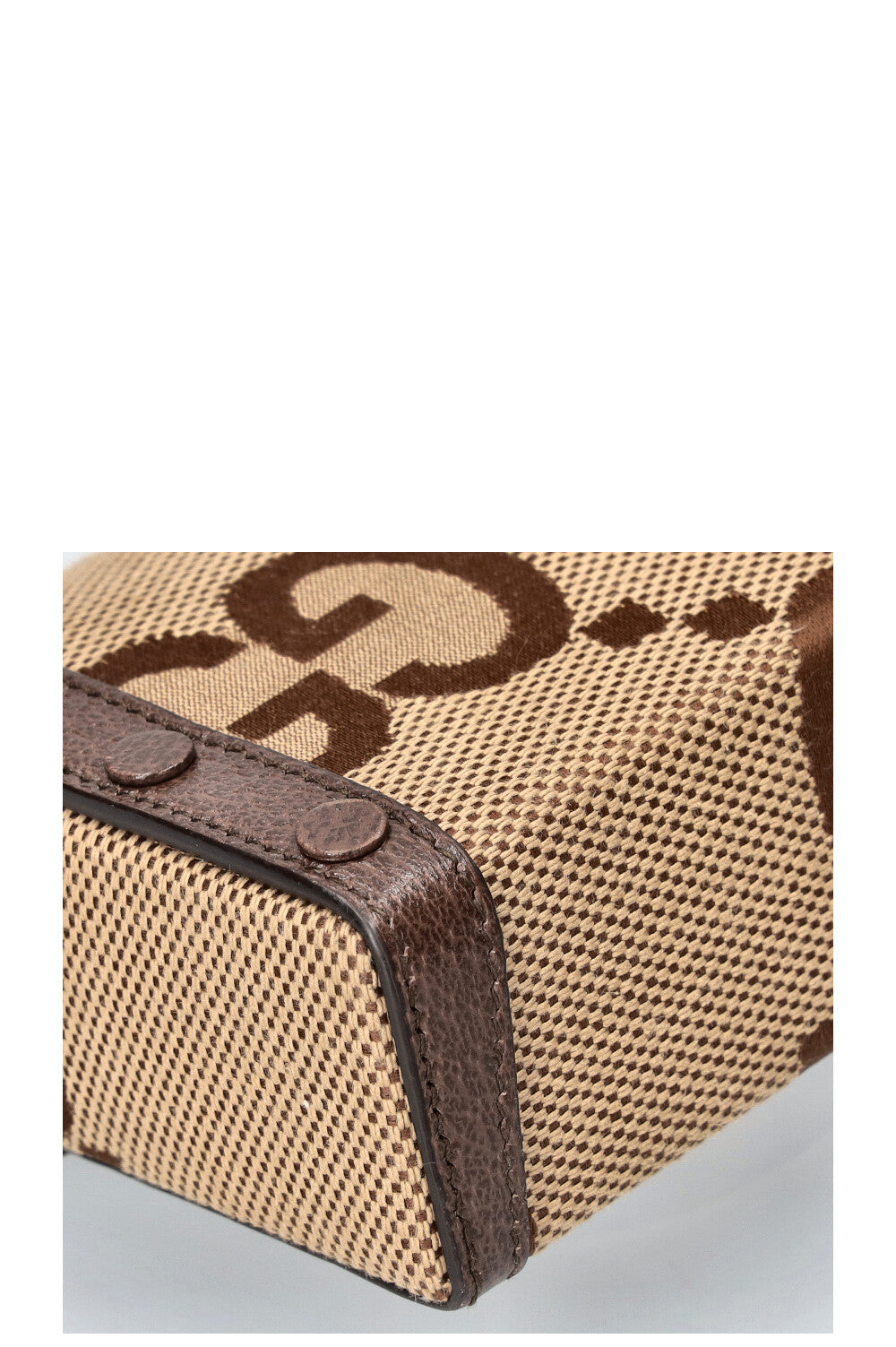 GUCCI Horsebit Crossbody Bag Giant GG Canvas