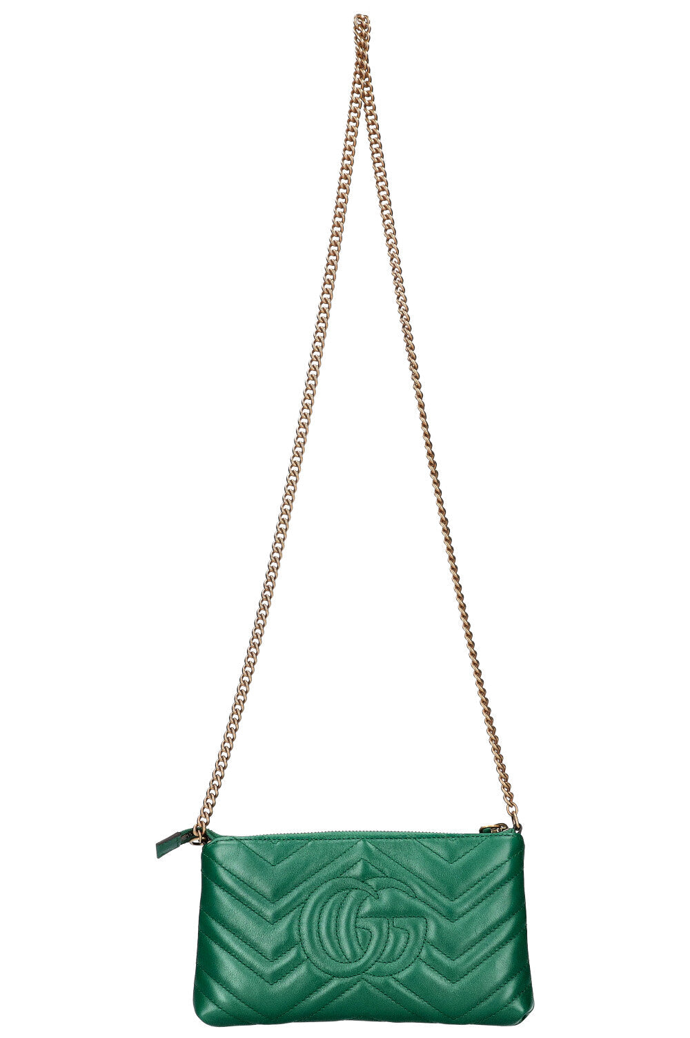 GUCCI Marmont Crossbody Pochette Green