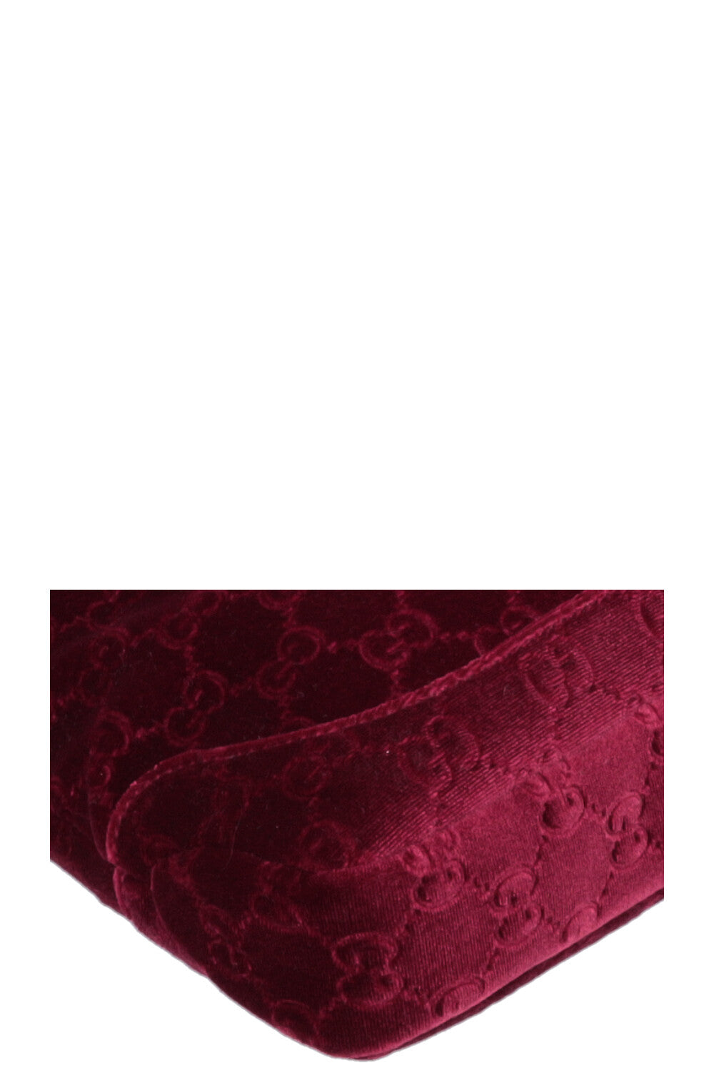 GUCCI Mini Jackie 1961 Velvet Jacquard Brugundy