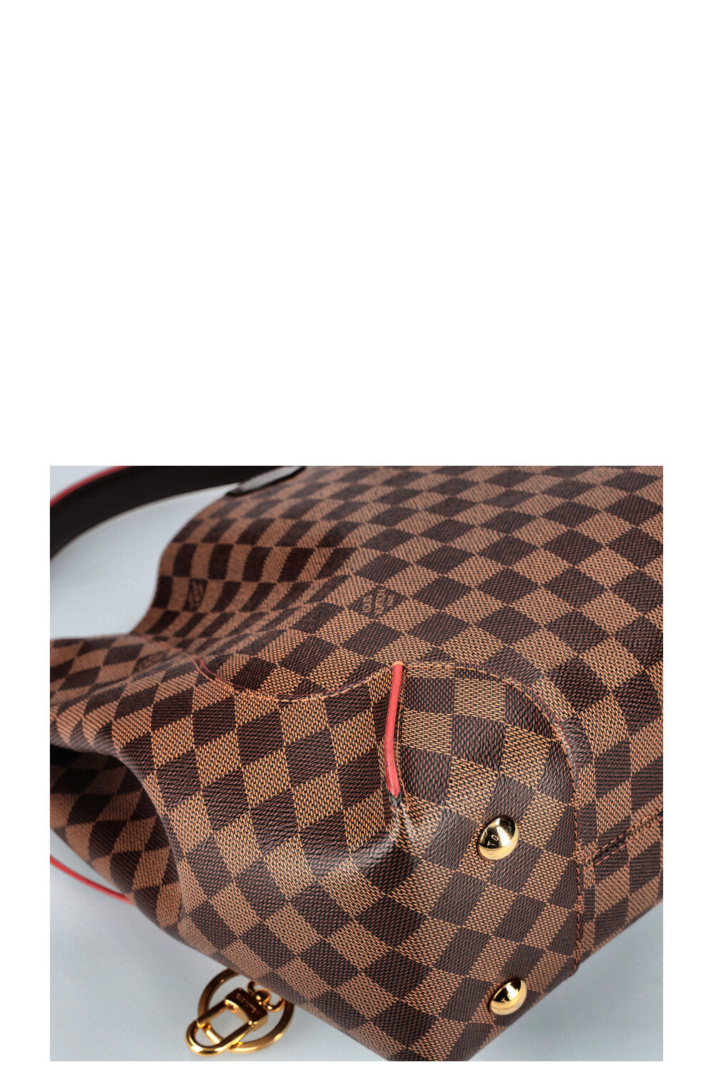 LOUIS VUITTON Caissa Hobo Bag Damier Ebene