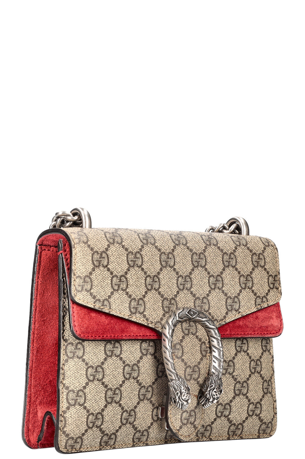 GUCCI Mini Dionysus Bag GG Supreme Red