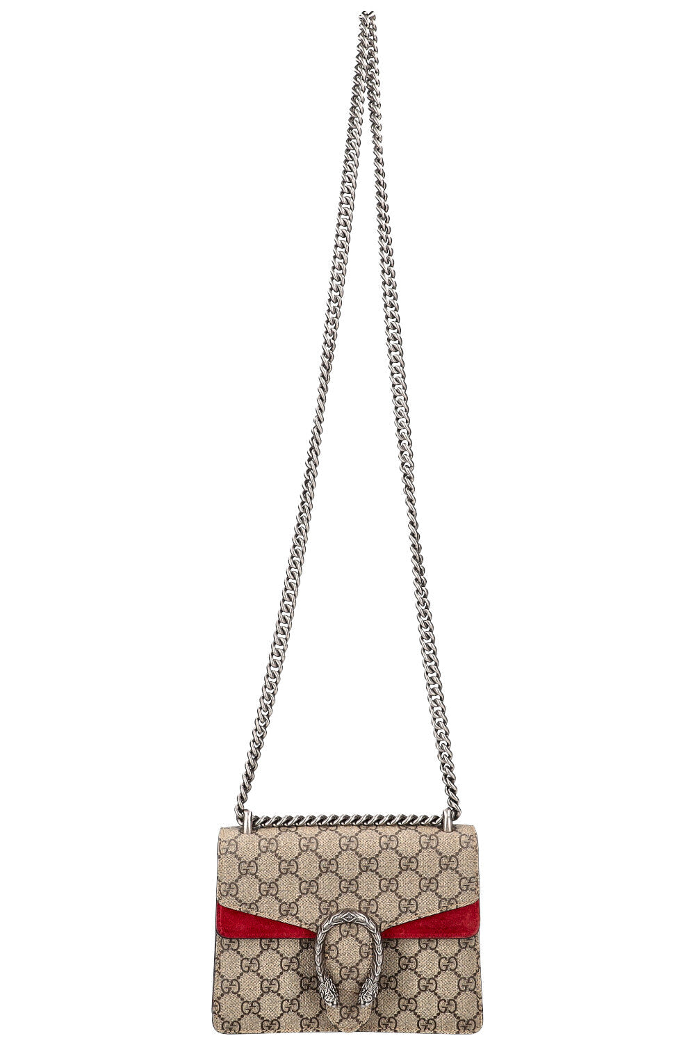 GUCCI Mini Dionysus Bag GG Supreme Red