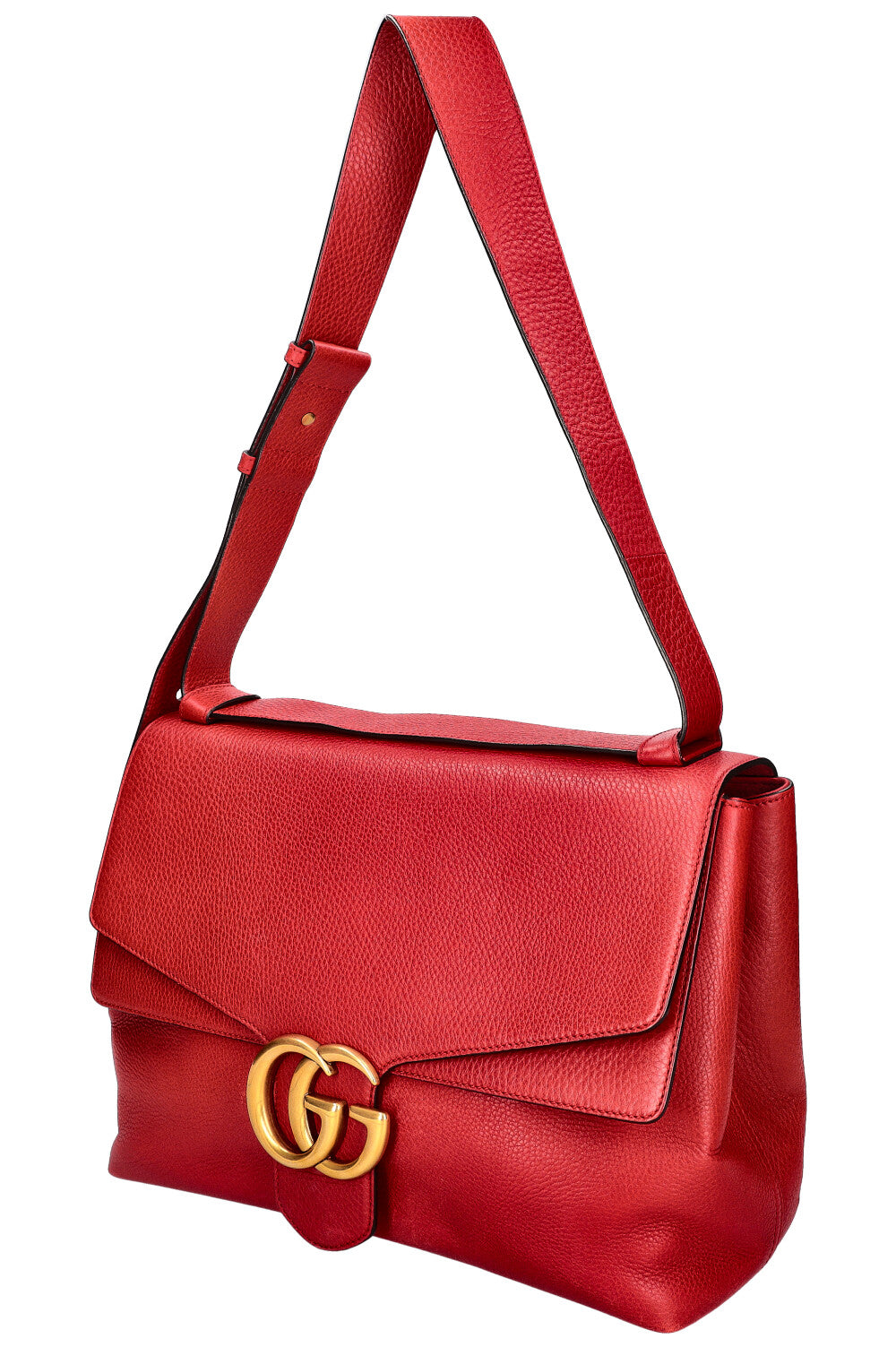 GUCCI GG Marmont Shoulder Bag Red